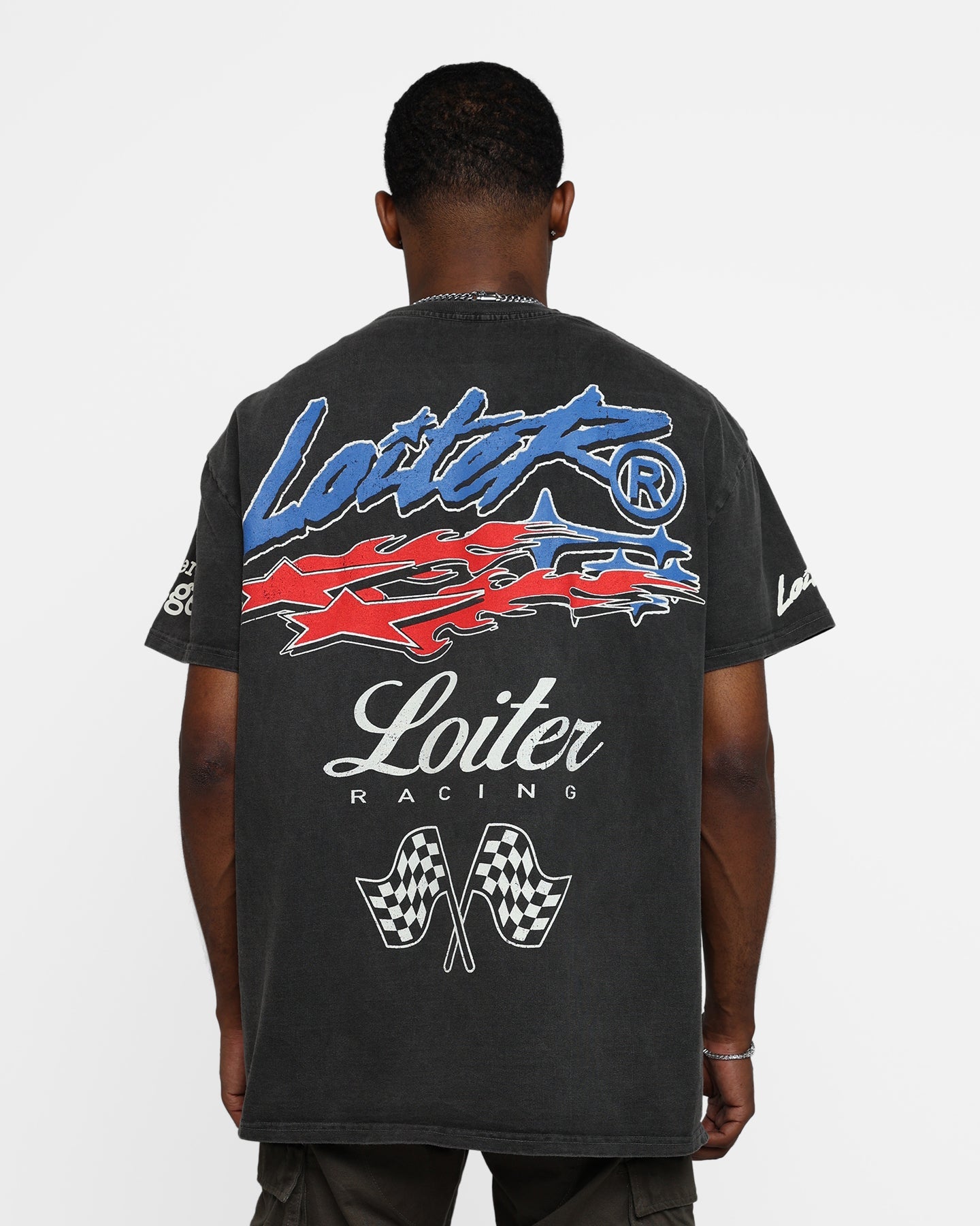 Loiter Rage Racer Vintage T-Shirt Black Wash