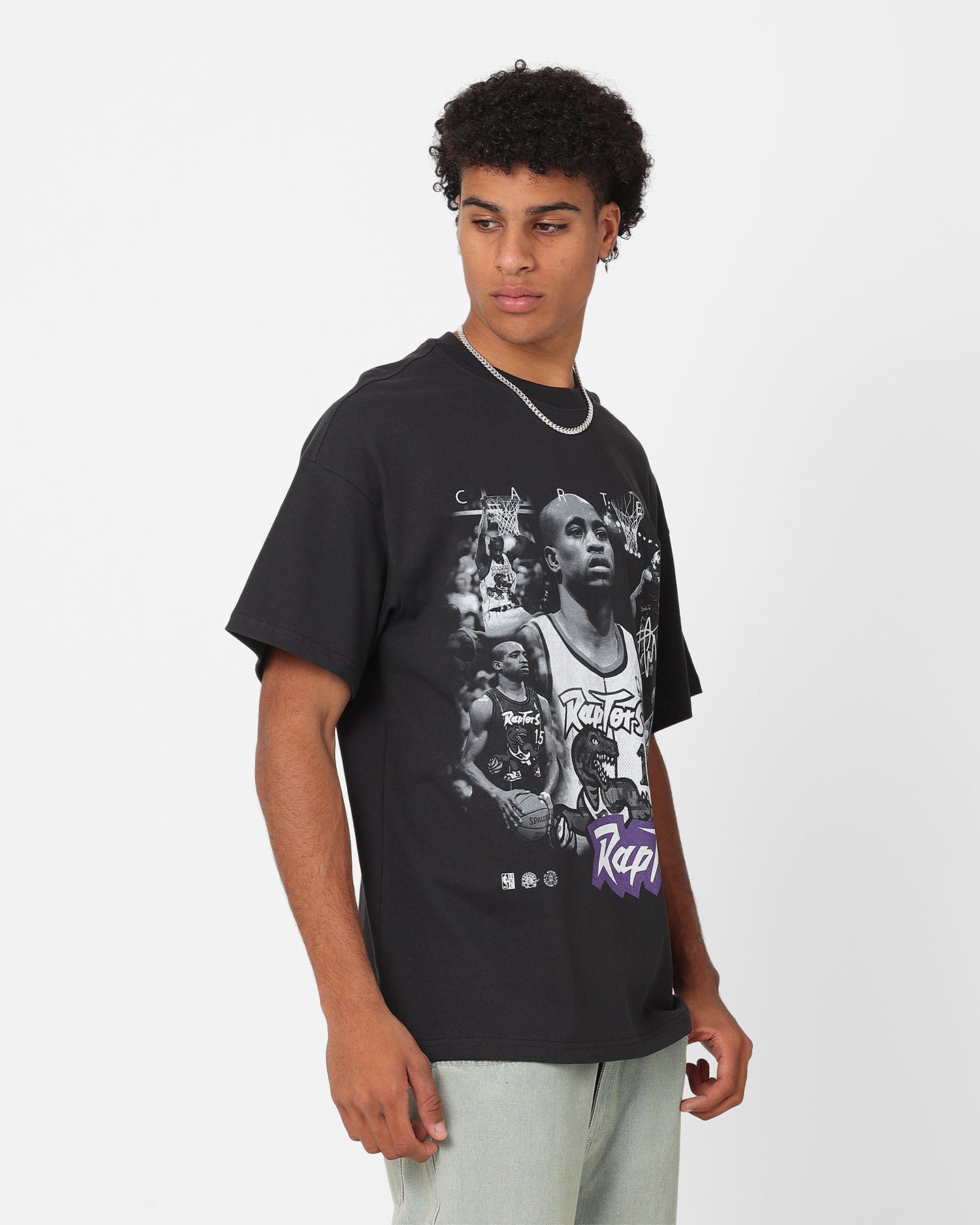 Mitchell & Ness Toronto Raptors Vince Carter Player Photo T-Shirt Faded Black
