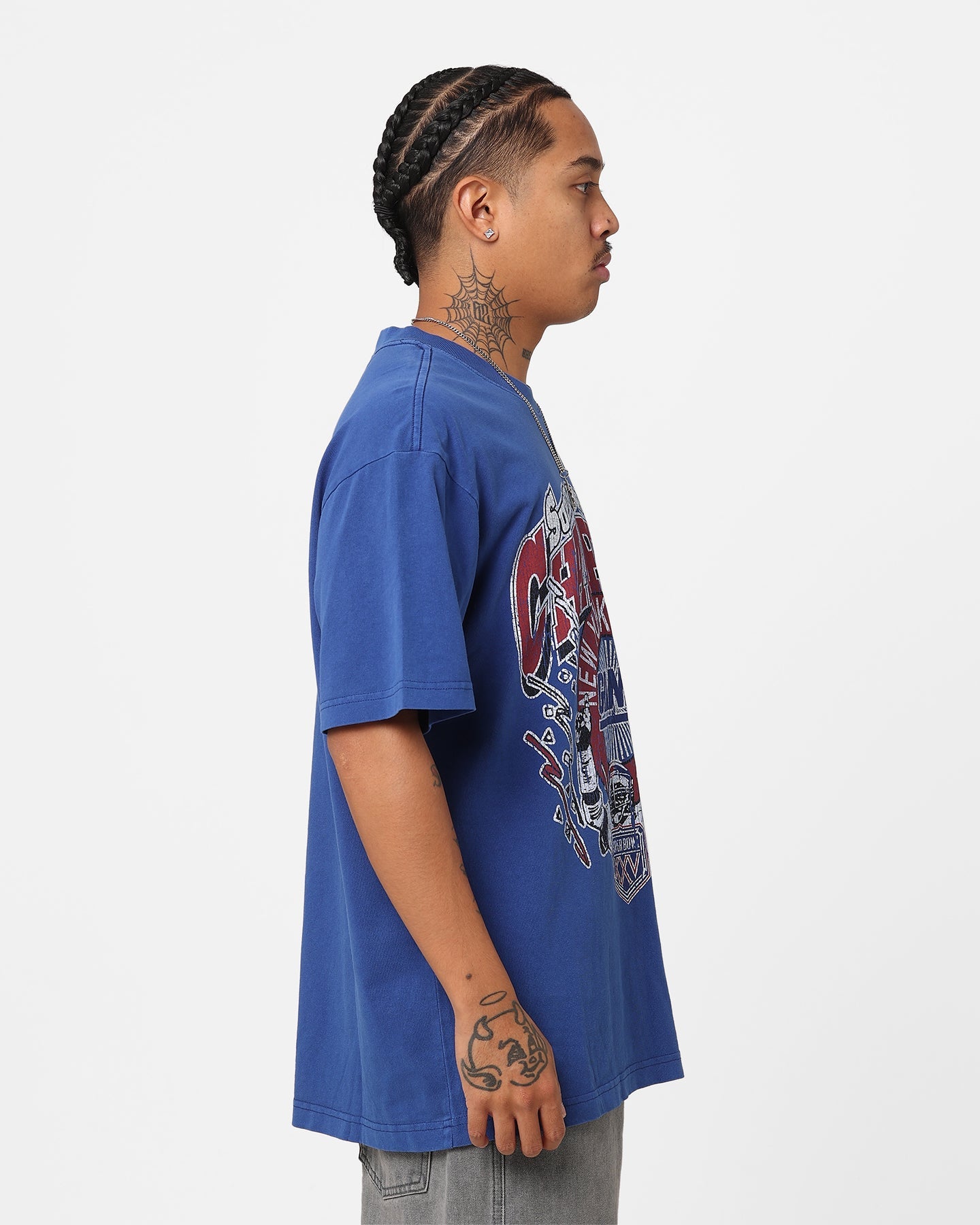 Mitchell & Ness New York Giants Superbowl T-Shirt Blue