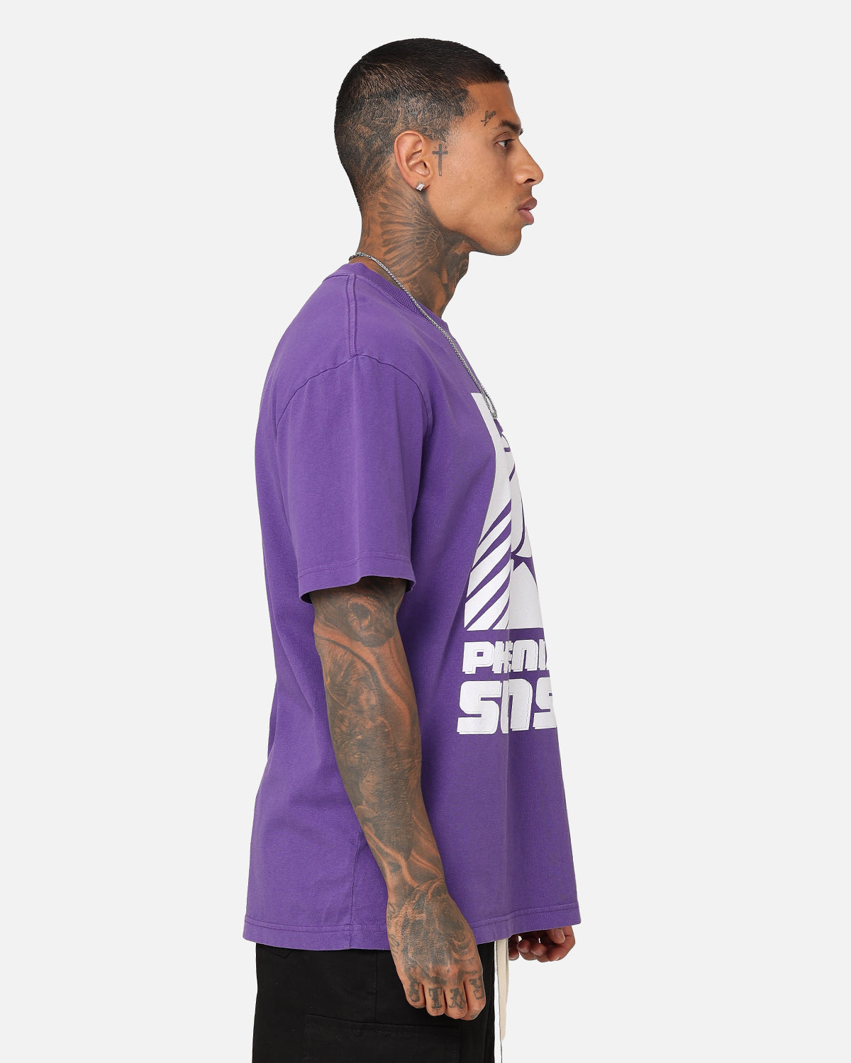 Mitchell & Ness Phoenix Suns XL Logo One Colour T-Shirt Faded Purple