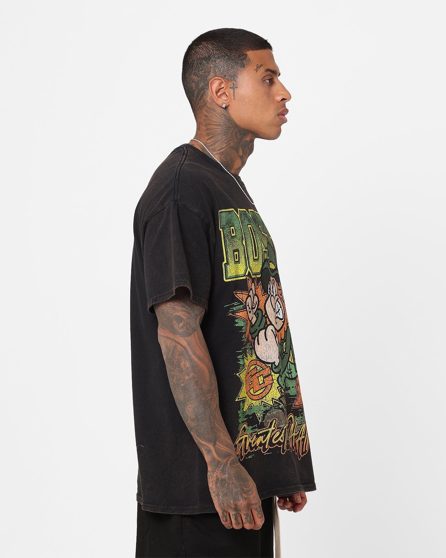 Goat Crew Boston Luck Vintage T-Shirt Black Wash