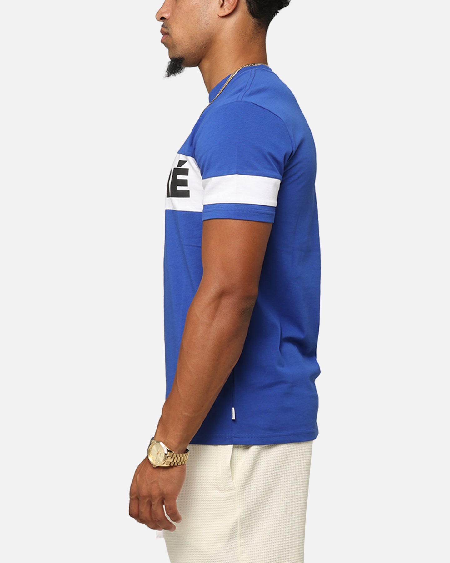 Carre Bars T-Shirt Royal/White