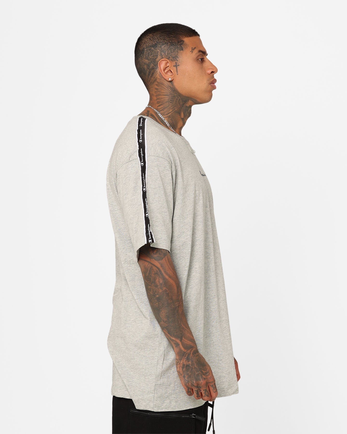 Champion Rochester Tape T-Shirt Oxford Heather