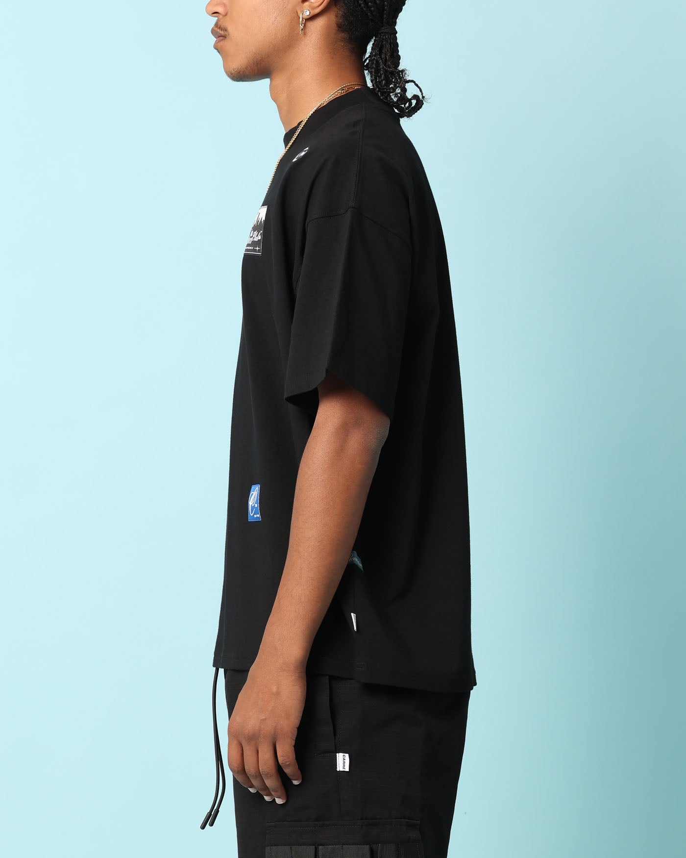 Carré Patchwork Oversized T-Shirt Black