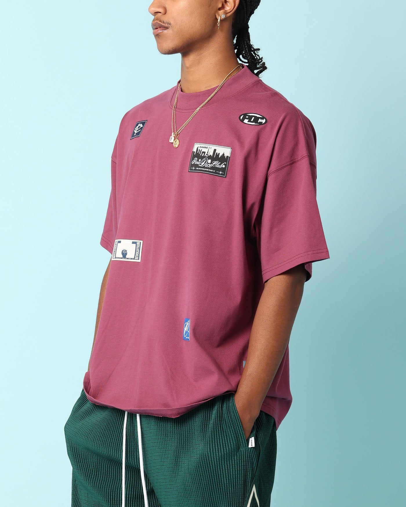 Carré Patchwork Oversized T-Shirt Port