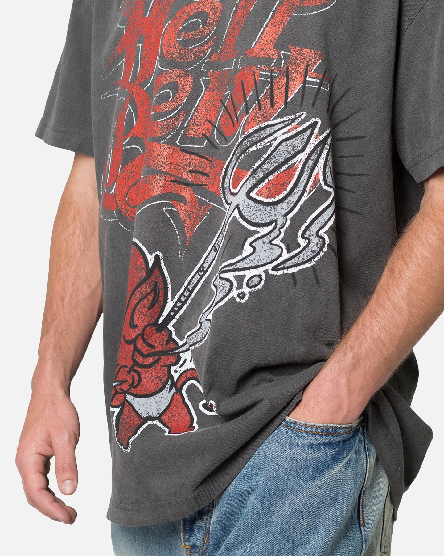 MNML Hell Bent T-Shirt Washed Black