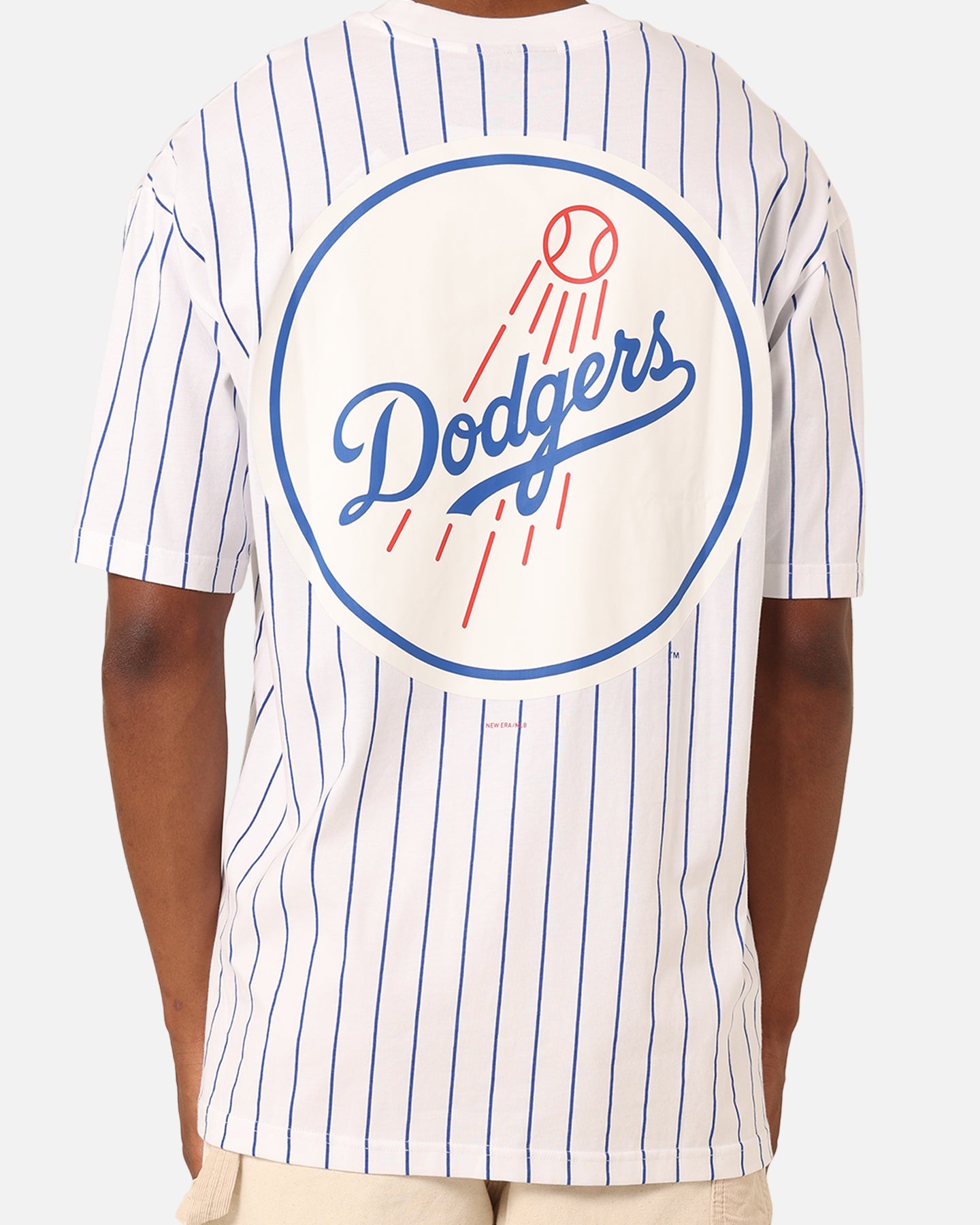 New Era Los Angeles Dodgers T-Shirt White Pinstripe