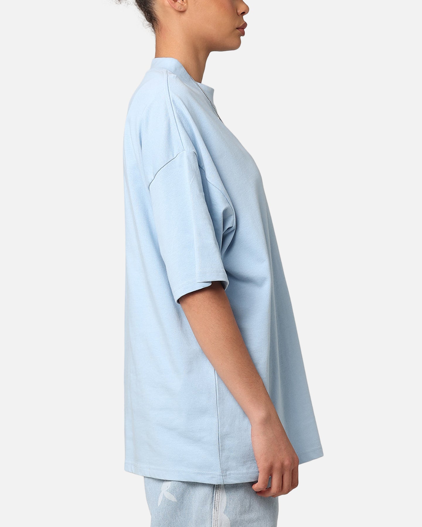 Culture Kings Oversized Blank T-Shirt Light Blue Style001