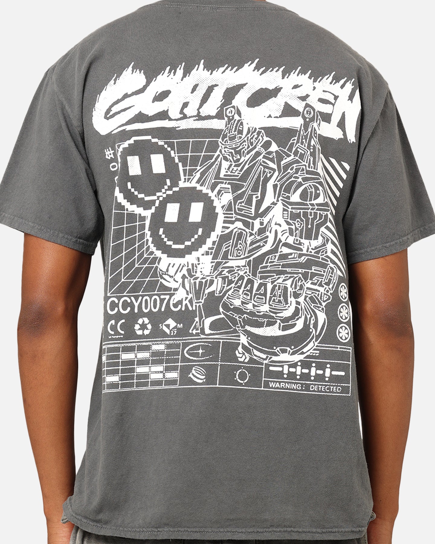 Goat Crew Robo Mech T-Shirt Off Black