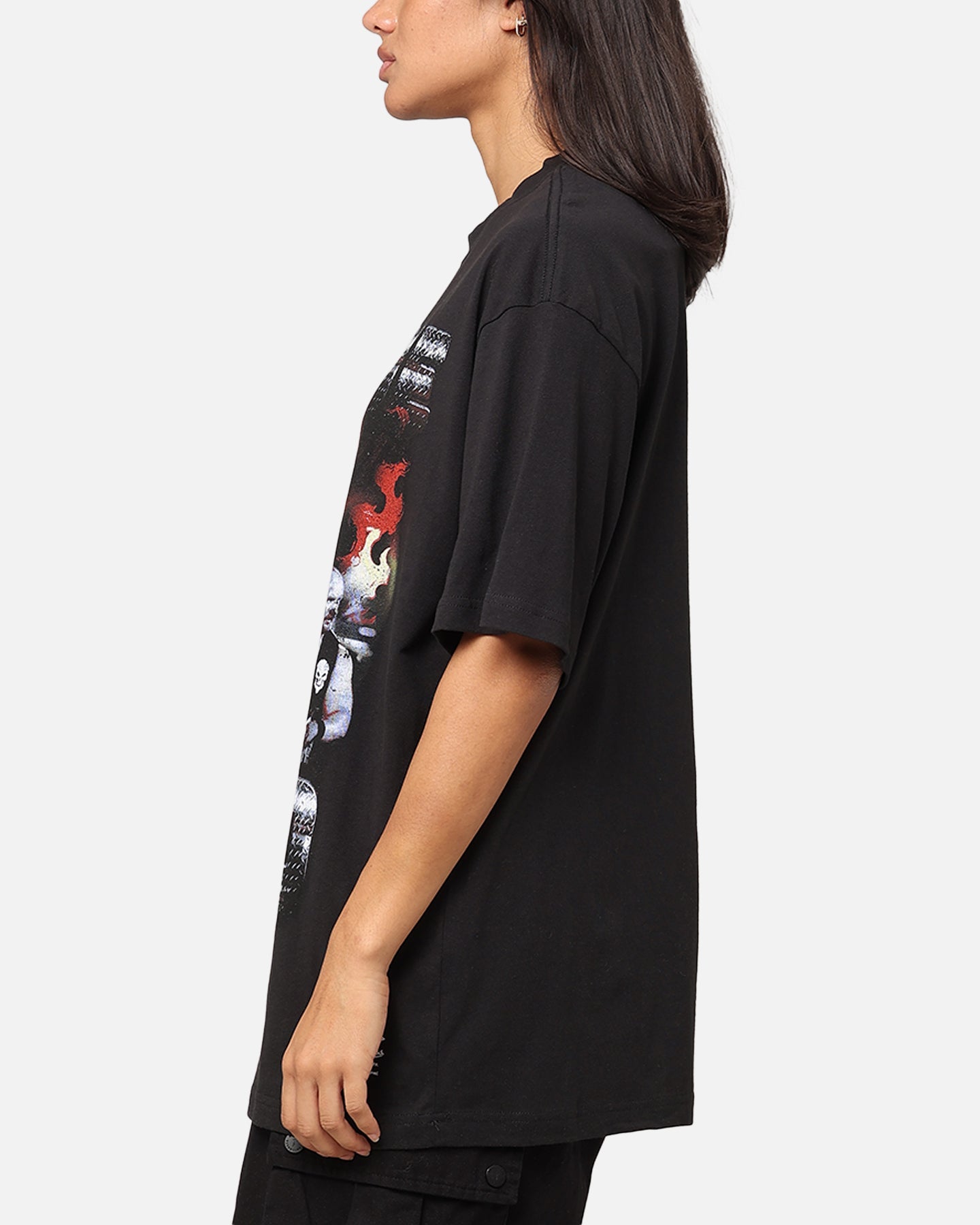 Mitchell & Ness X WWE Stone Cold Steve Austin Stone Cold T-Shirt Overdyed Black Style001