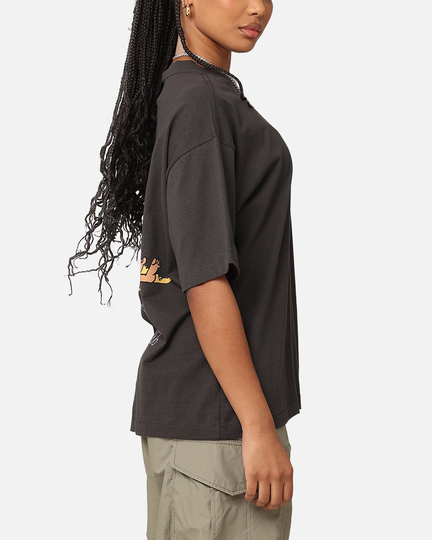 Market Just Do Nothing Fall T-Shirt Washed Black Style001