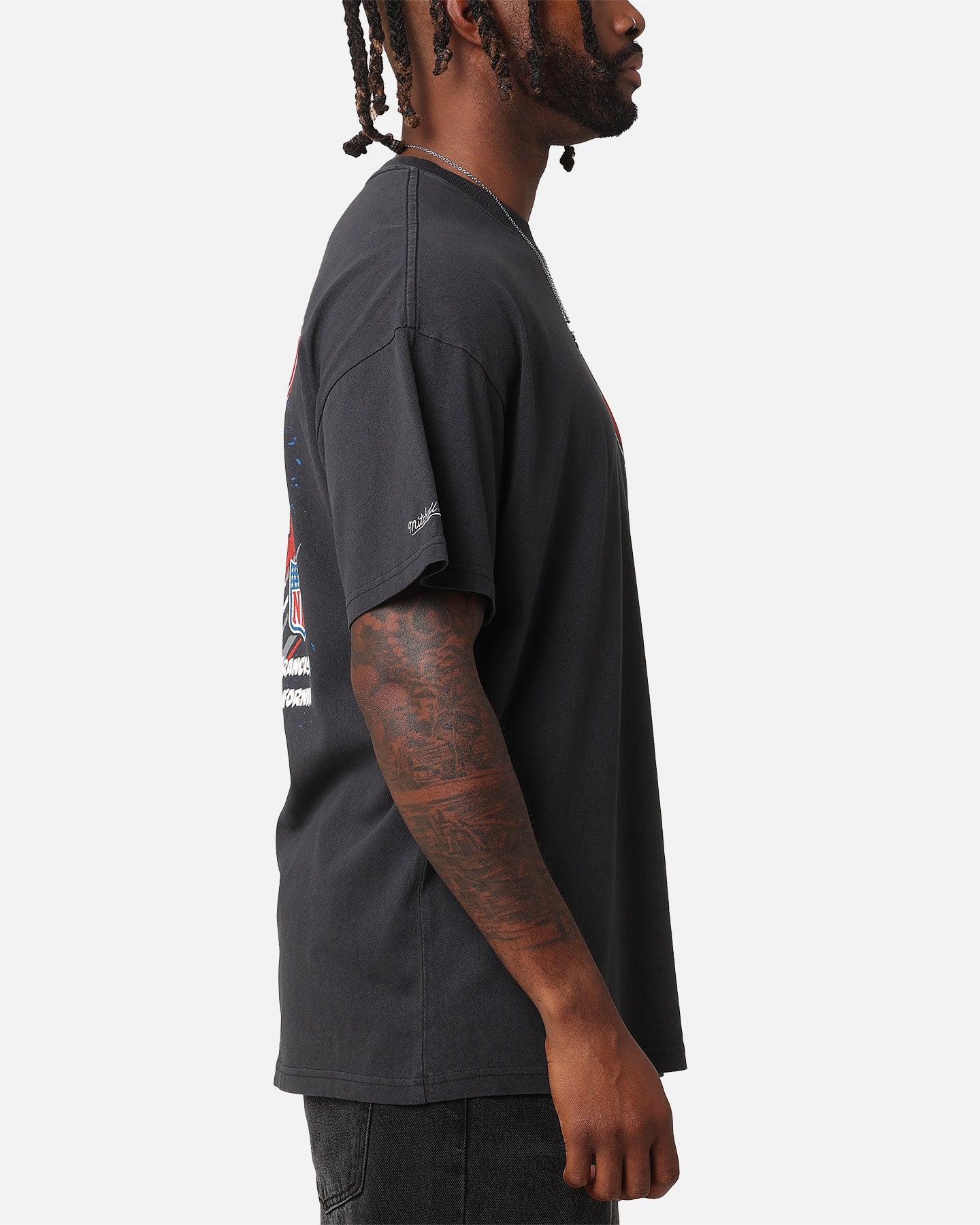 Mitchell & Ness San Francisco 49ers 'Alter Ego' Flames T-Shirt Faded Black