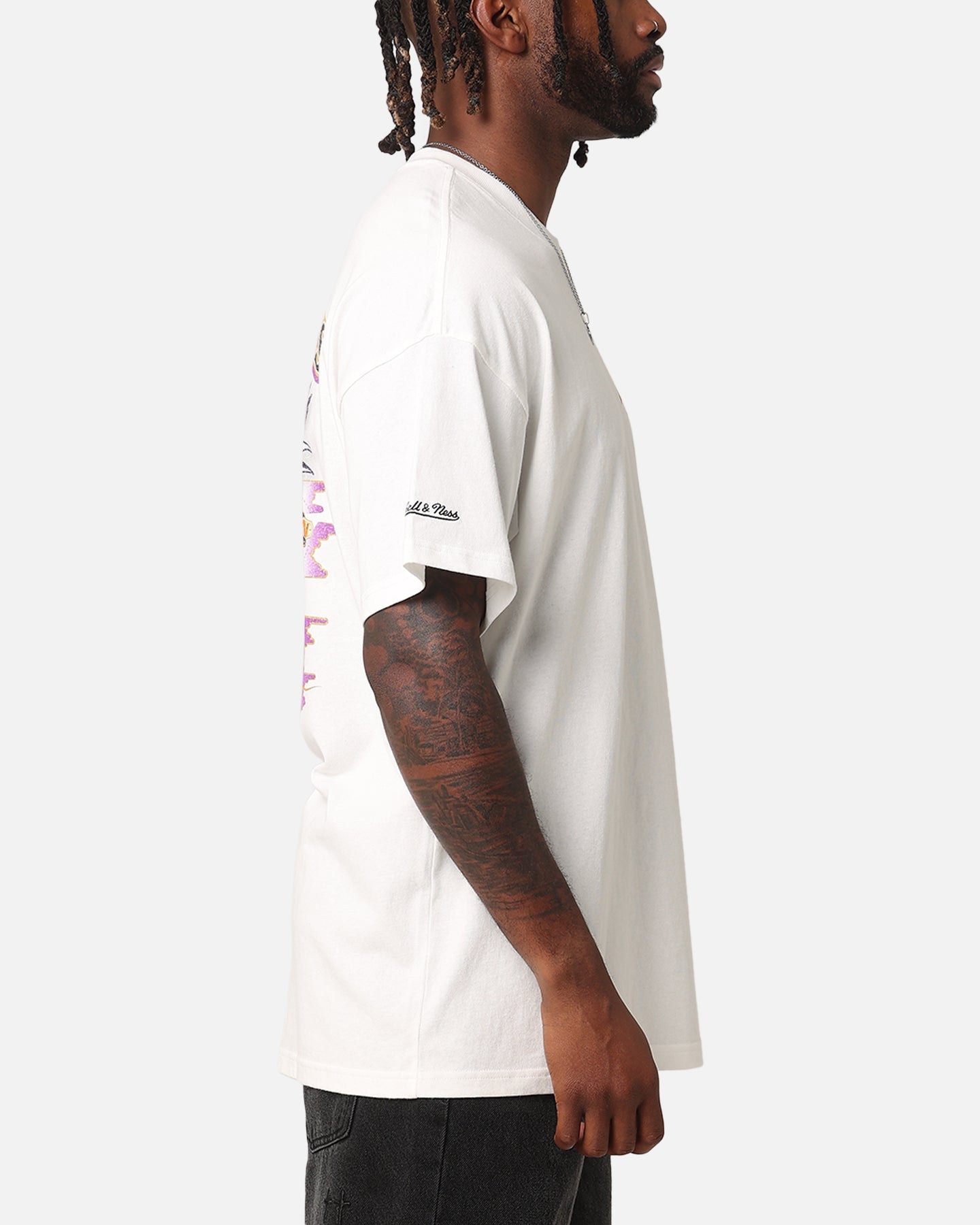 Mitchell & Ness Baltimore Ravens 'Alter Ego' Flames T-Shirt Vintage White