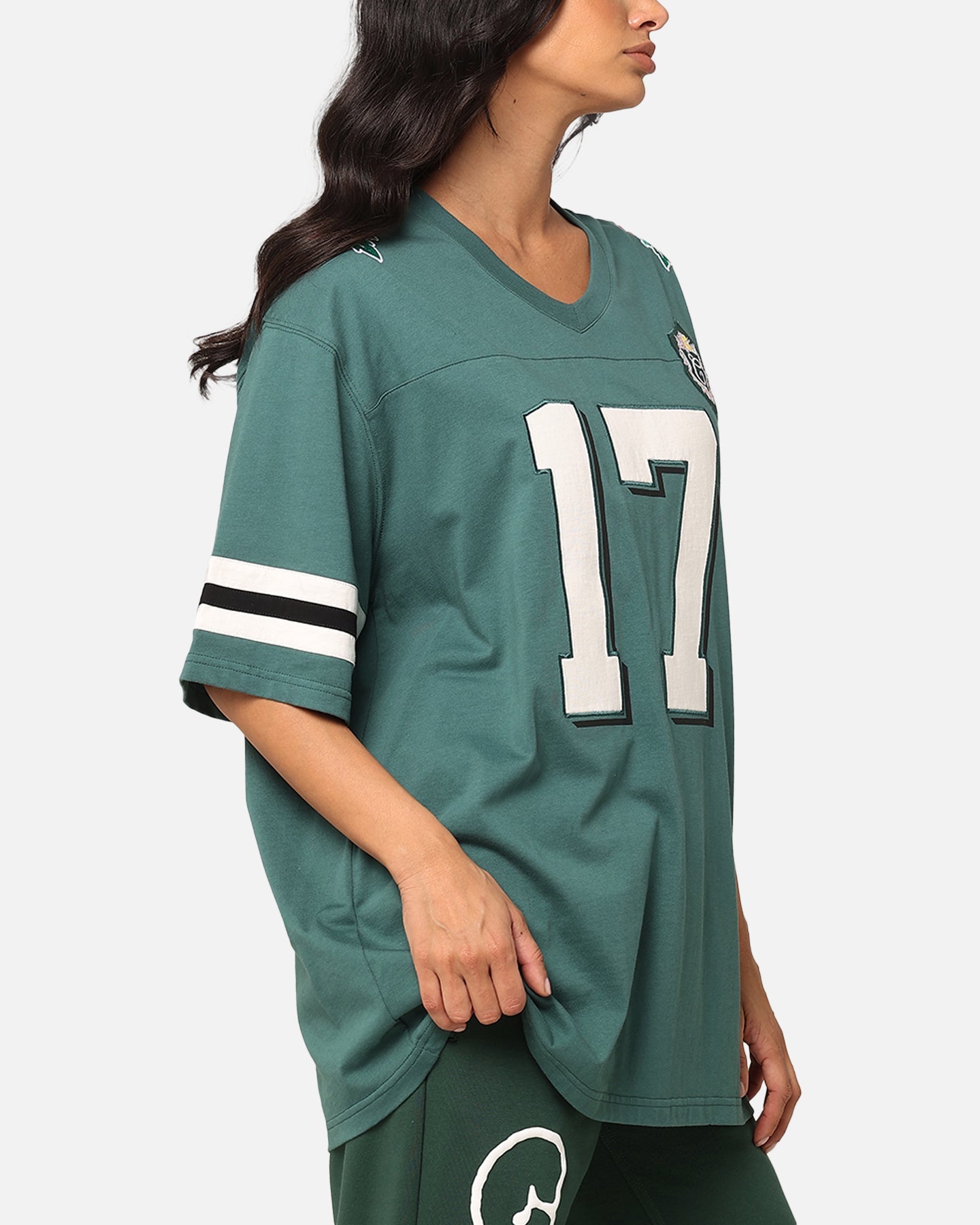 Carre Rose Bowl Football T-Shirt Green Style001