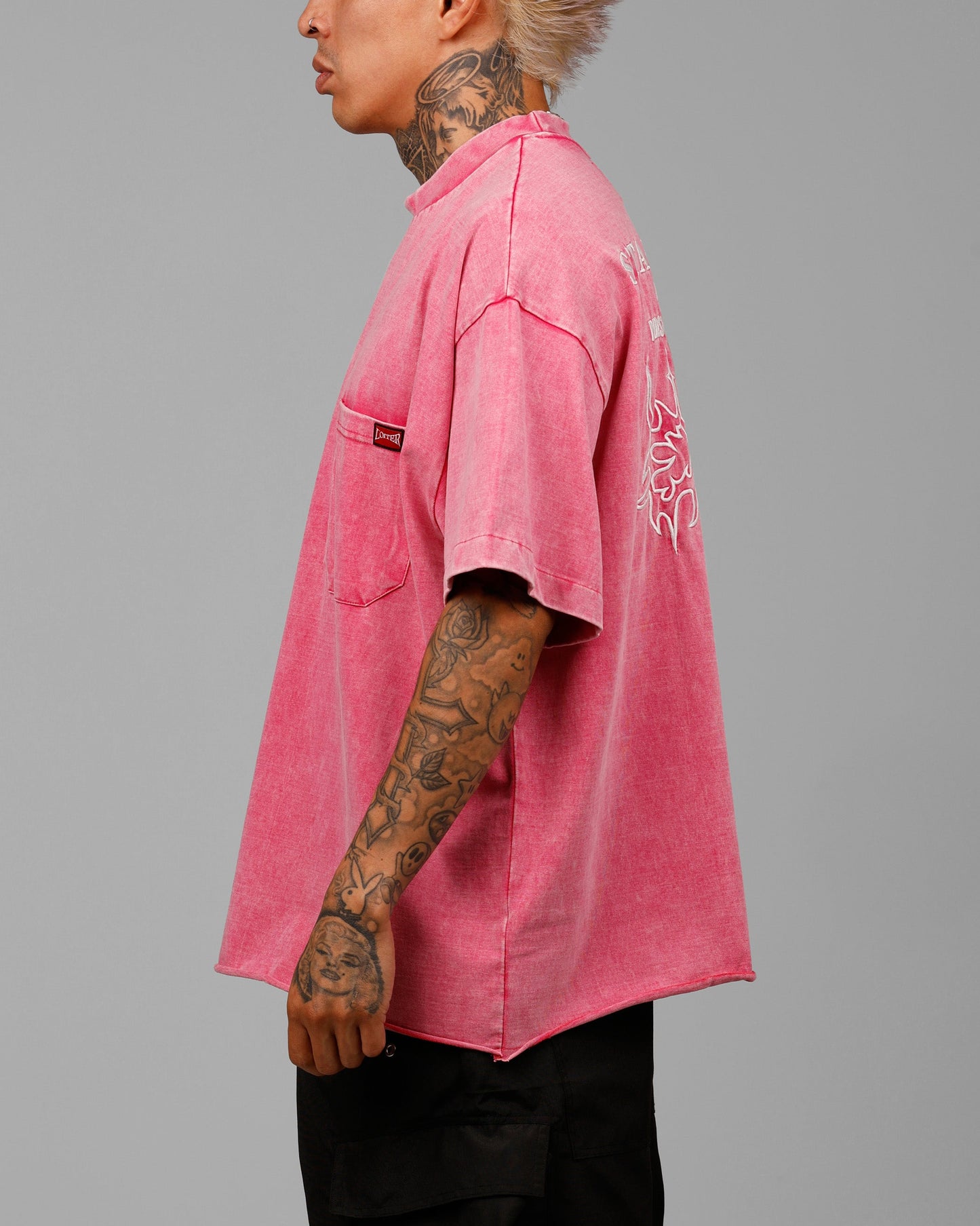 Loiter Star Child Pocket T-Shirt Pink