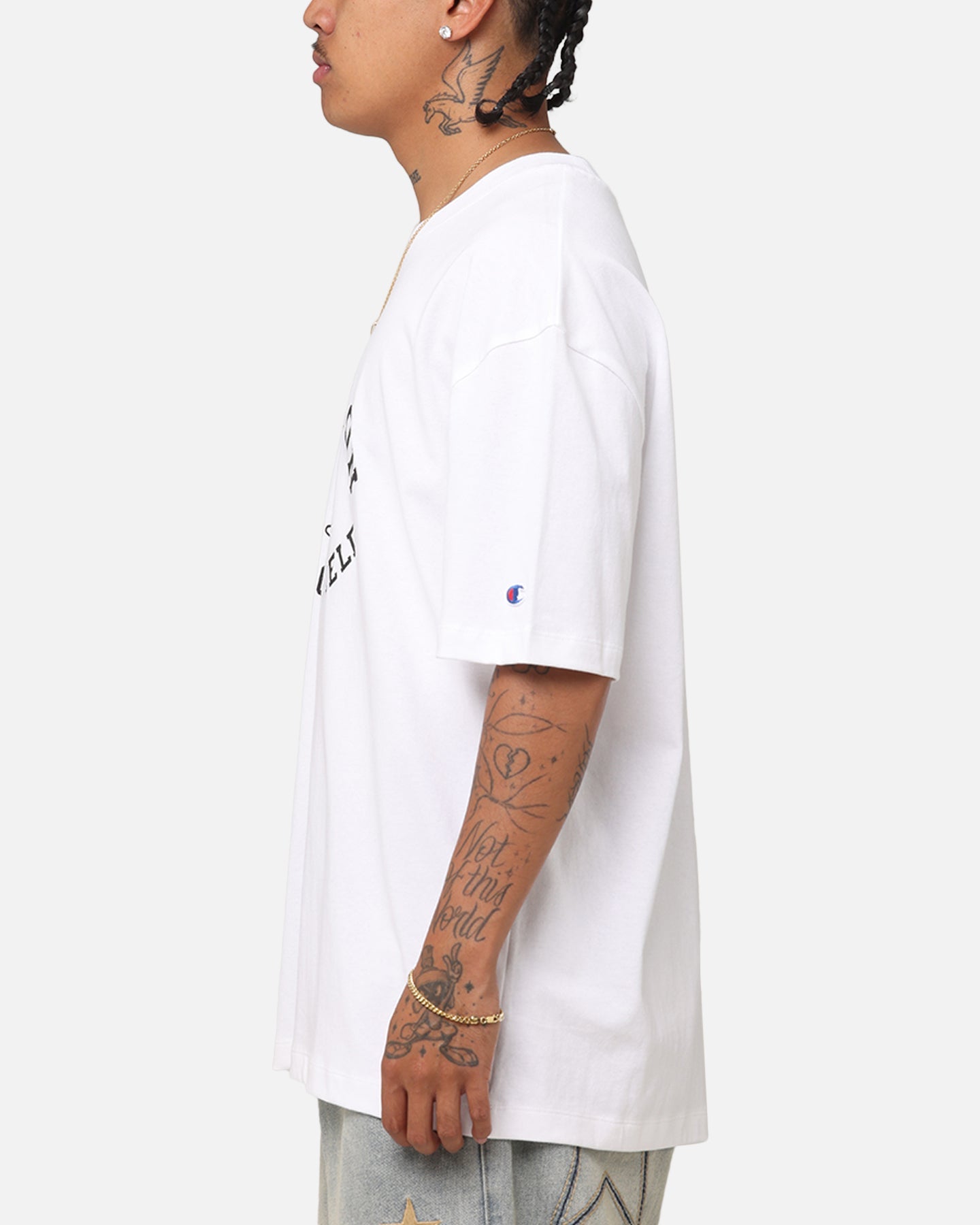 Champion Heritage Collegiate Track And Field T-Shirt White//Black