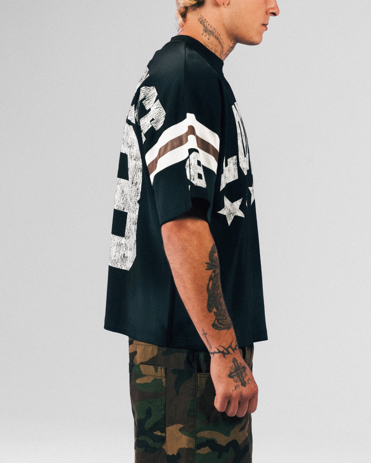 Loiter Star Jersey T-Shirt Black