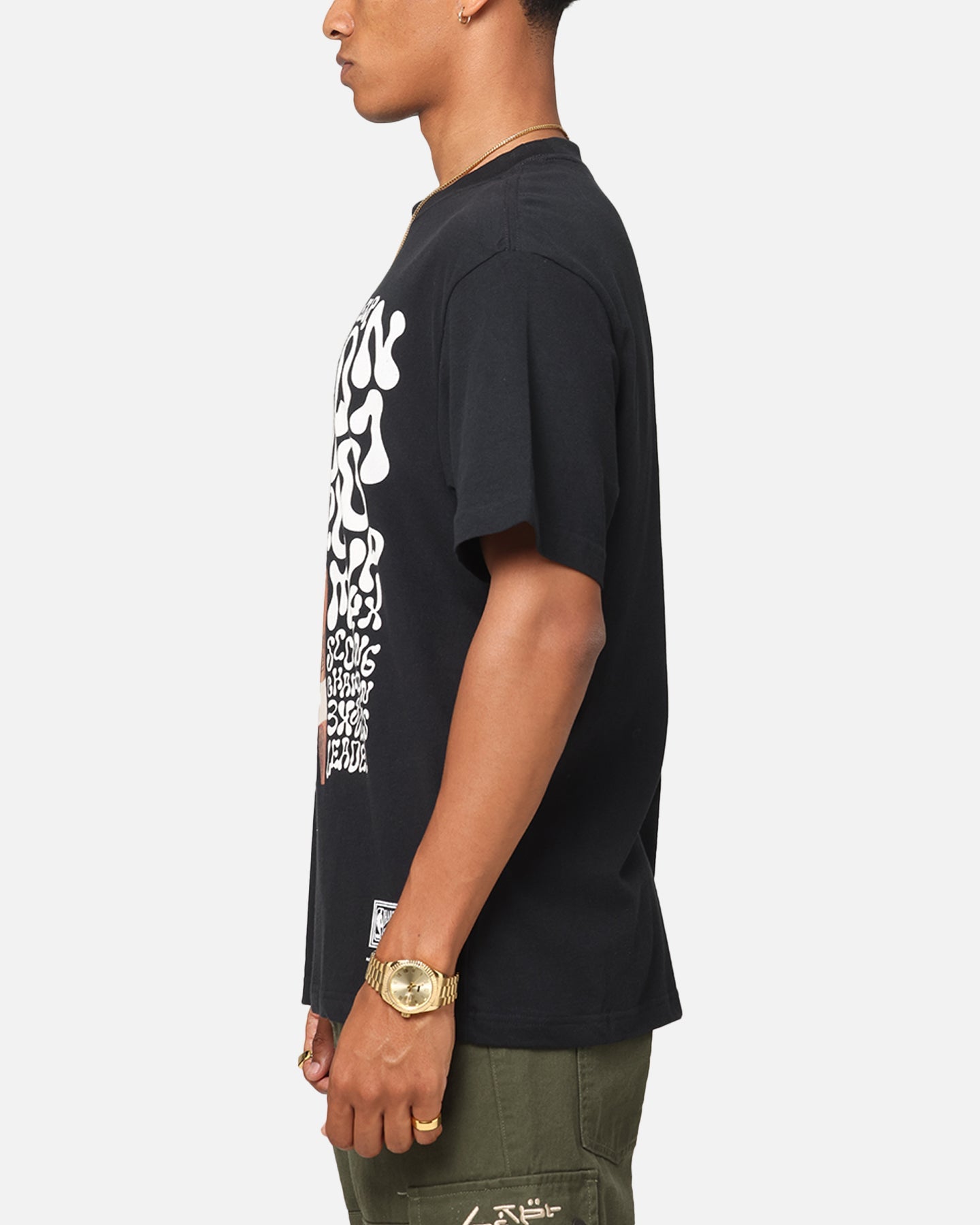 Mitchell & Ness Philadelphia 76ers Allen Iverson Player Abstract T-Shirt Faded Black