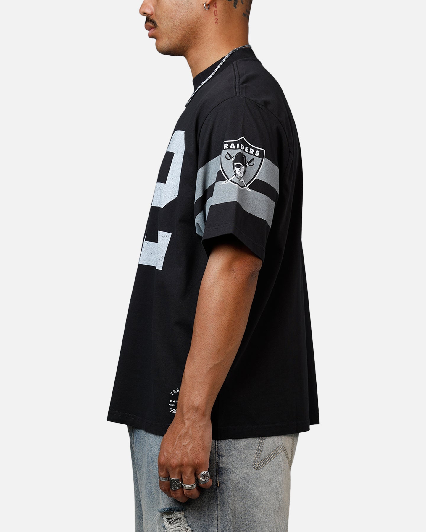Mitchell & Ness Las Vegas Raiders Marcus Allen Boxy T-Shirt Faded Black