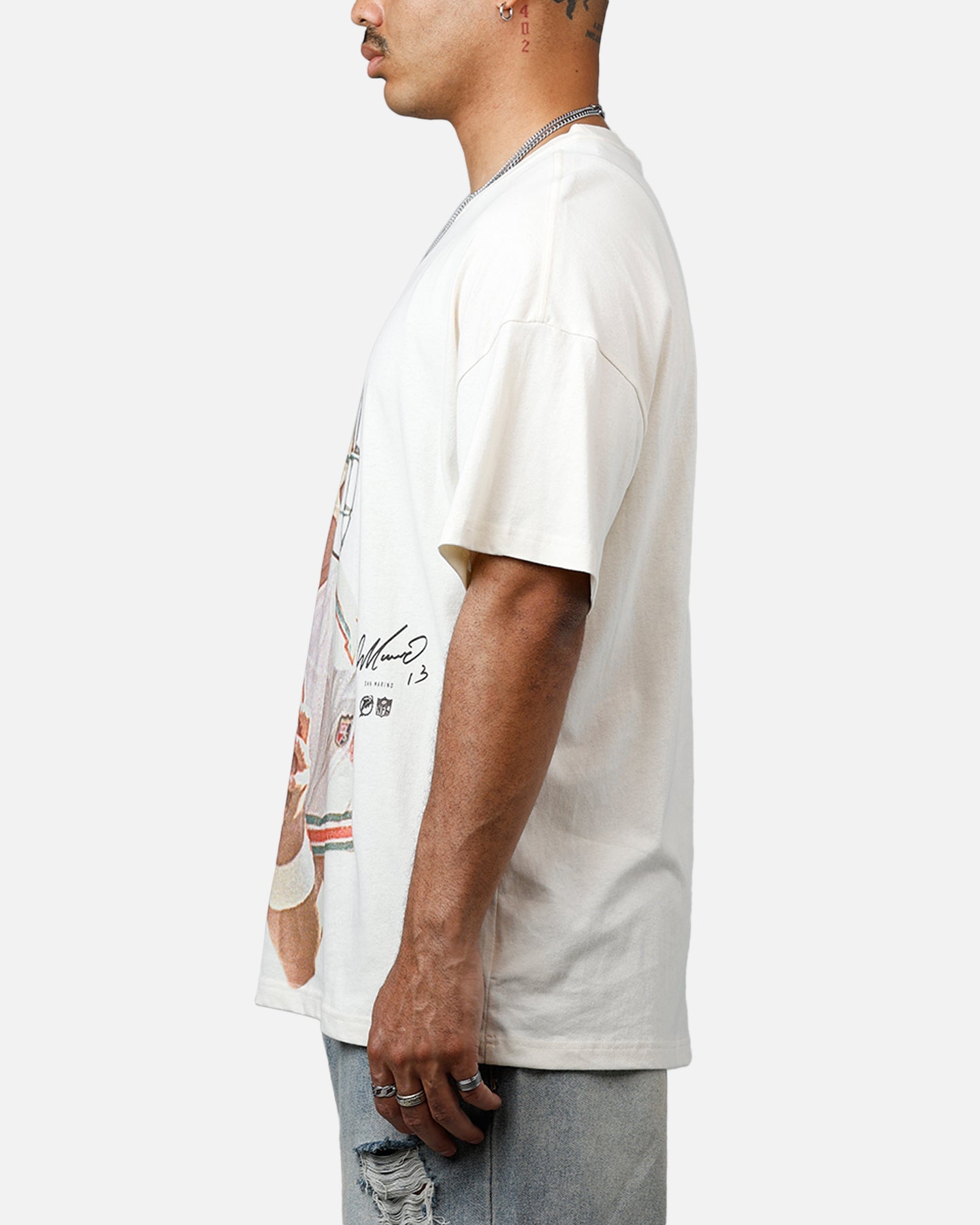 Mitchell & Ness Miami Dolphins Dan Marino T-Shirt Unbleached