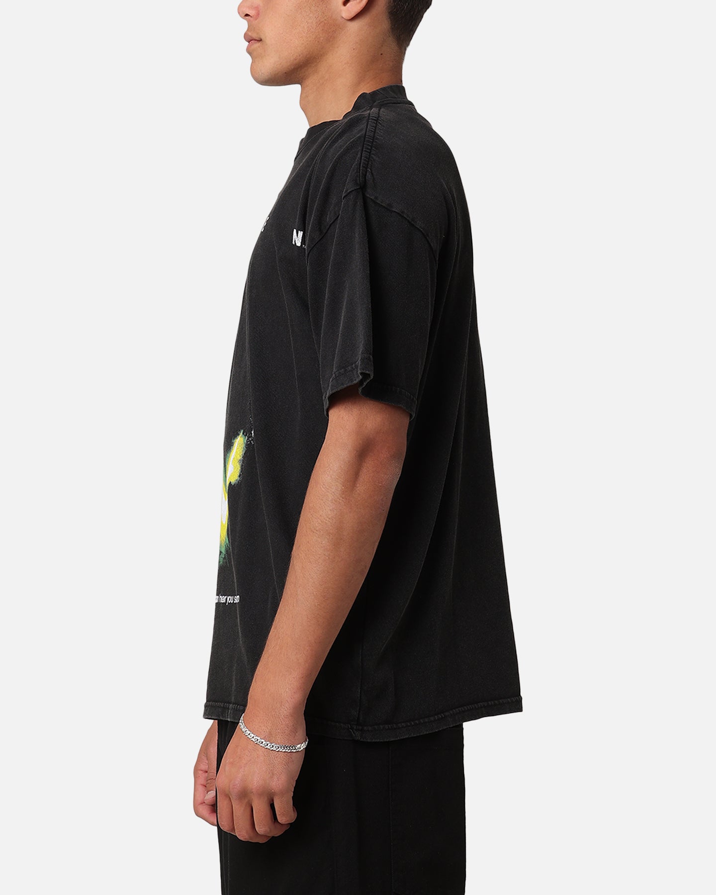 Goat Crew Alien Classic Vintage T-Shirt Black Acidwash