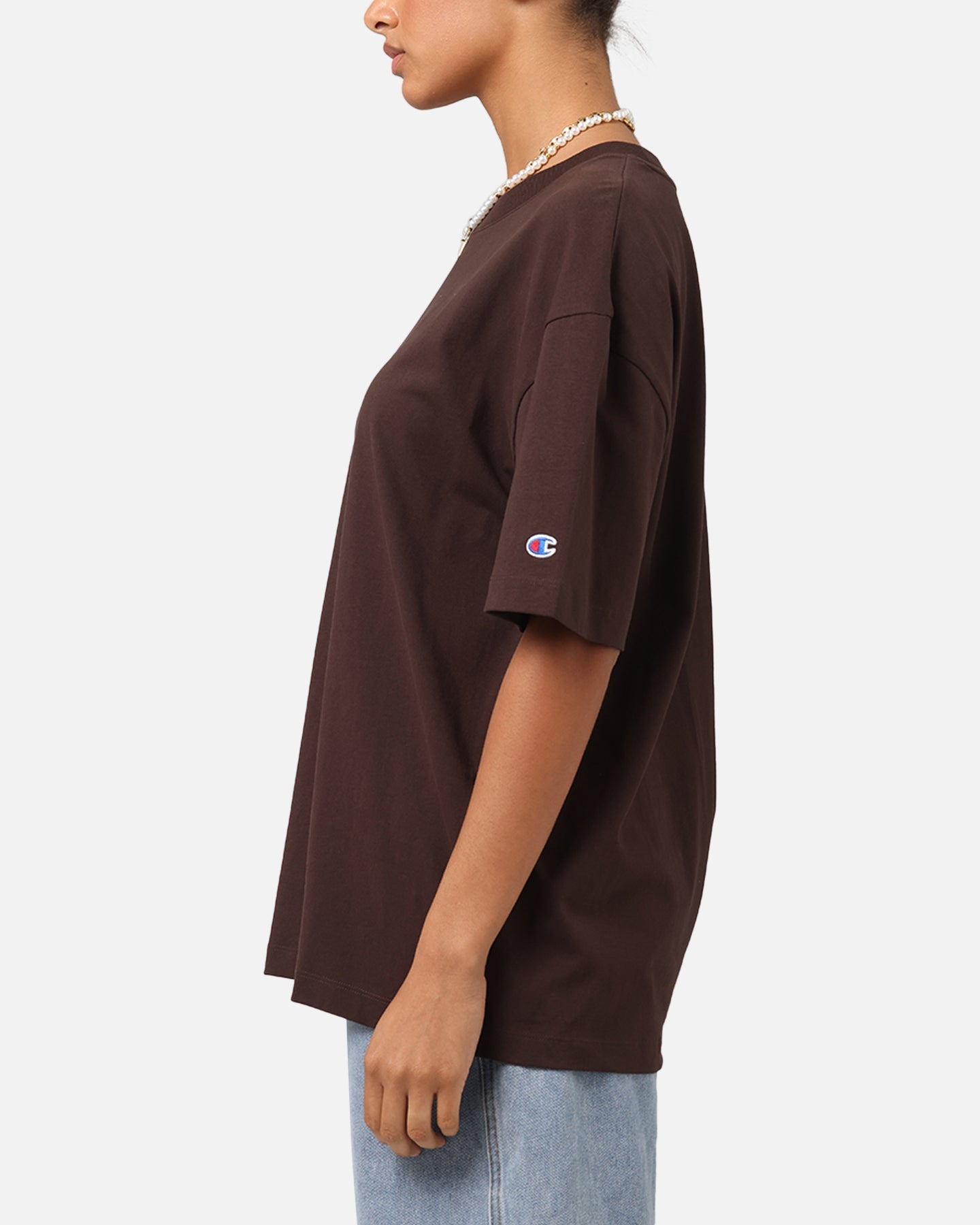 Champion Heritage New Script T-Shirt Brown Style001