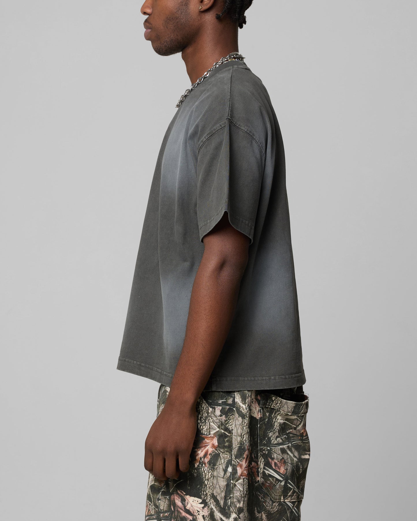 Loiter Boxer Fitted T-Shirt Black Wash