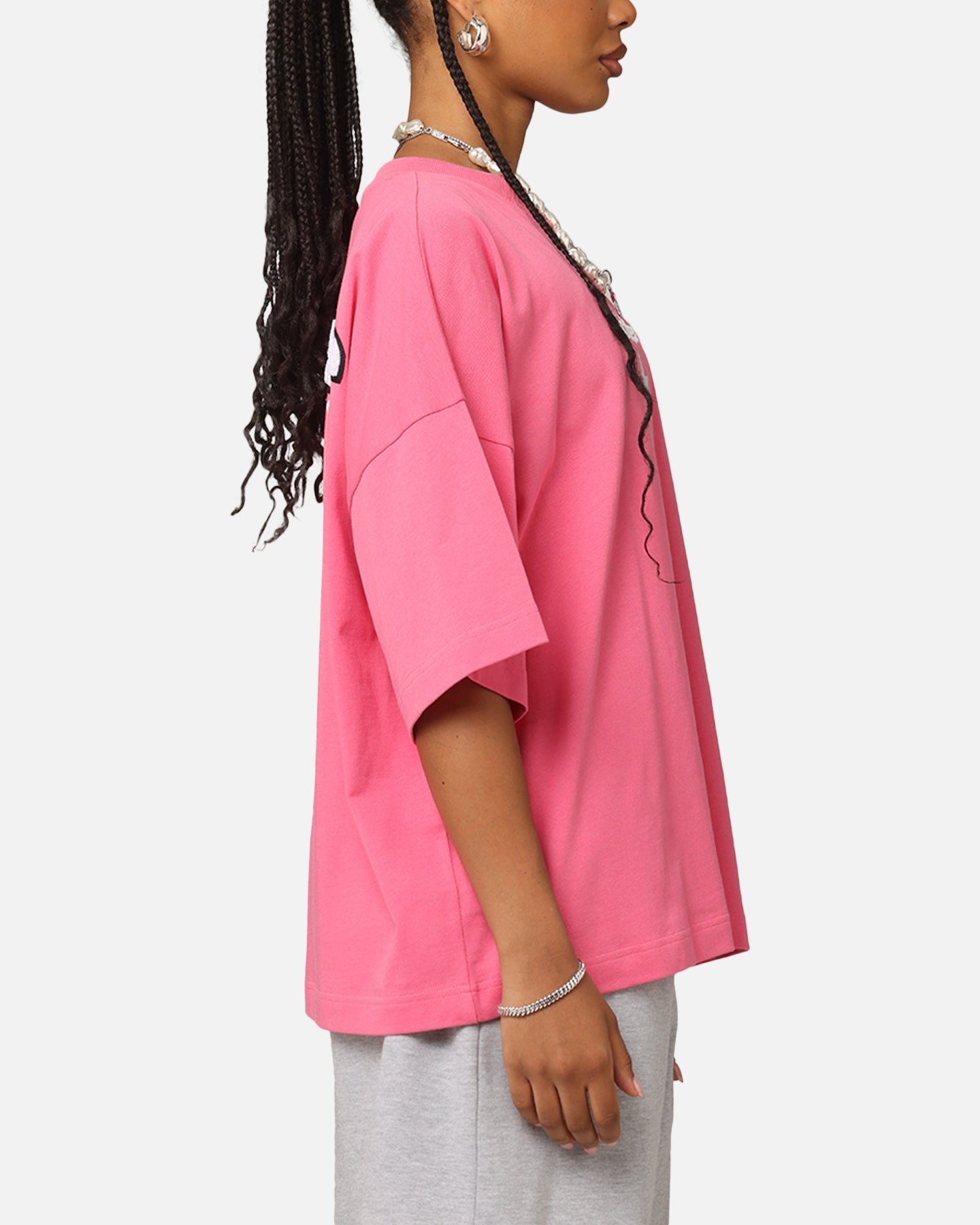 Loiter Premium Essentials Boxy T-Shirt Pink Style001