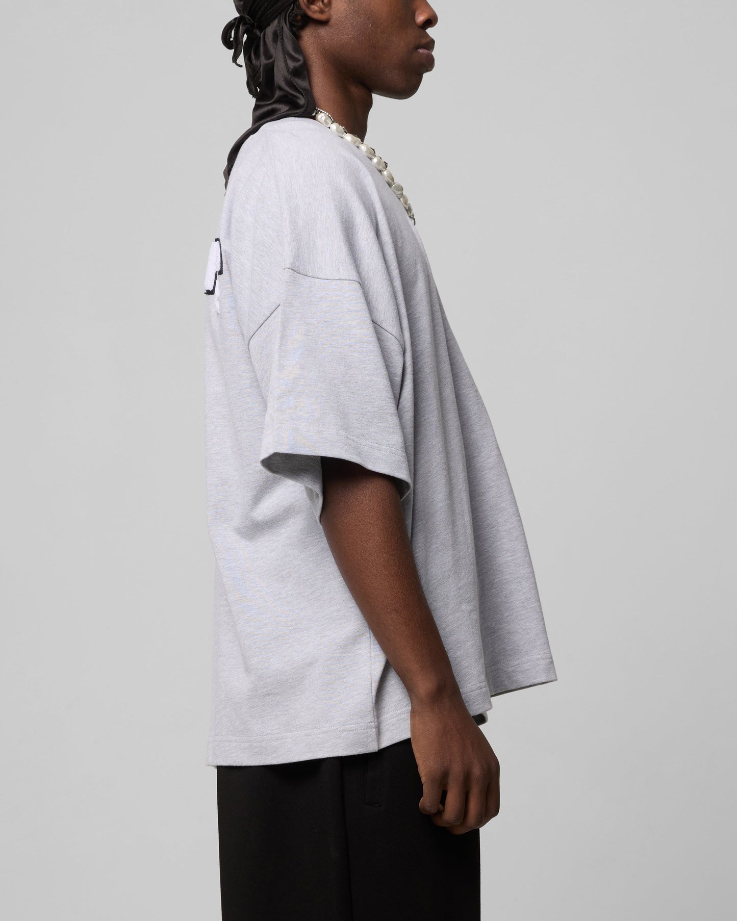 Loiter Premium Essentials Boxy T-Shirt Grey Marle