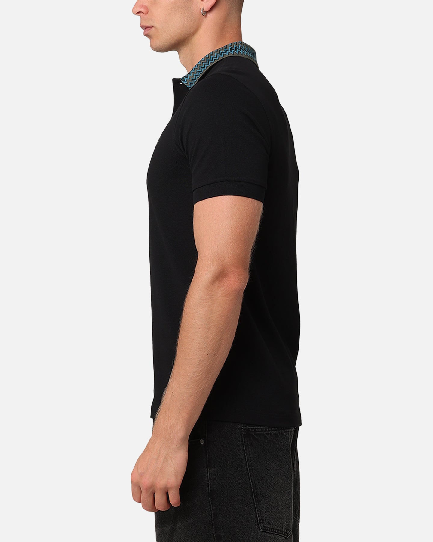 Fred Perry Jacquard Polo Shirt Black