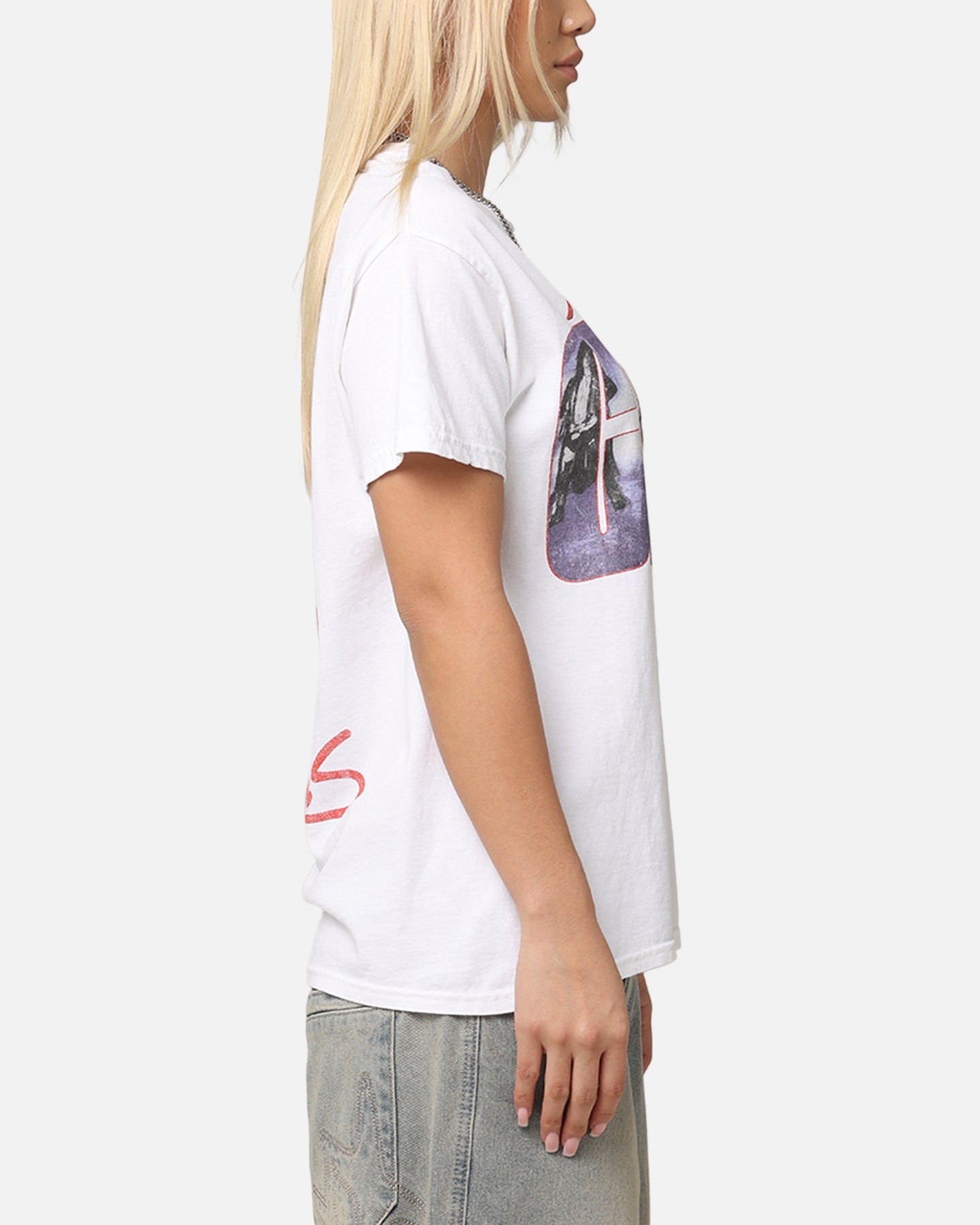 Motley Crue Girls Girls Girls T-Shirt White Vintage Style001