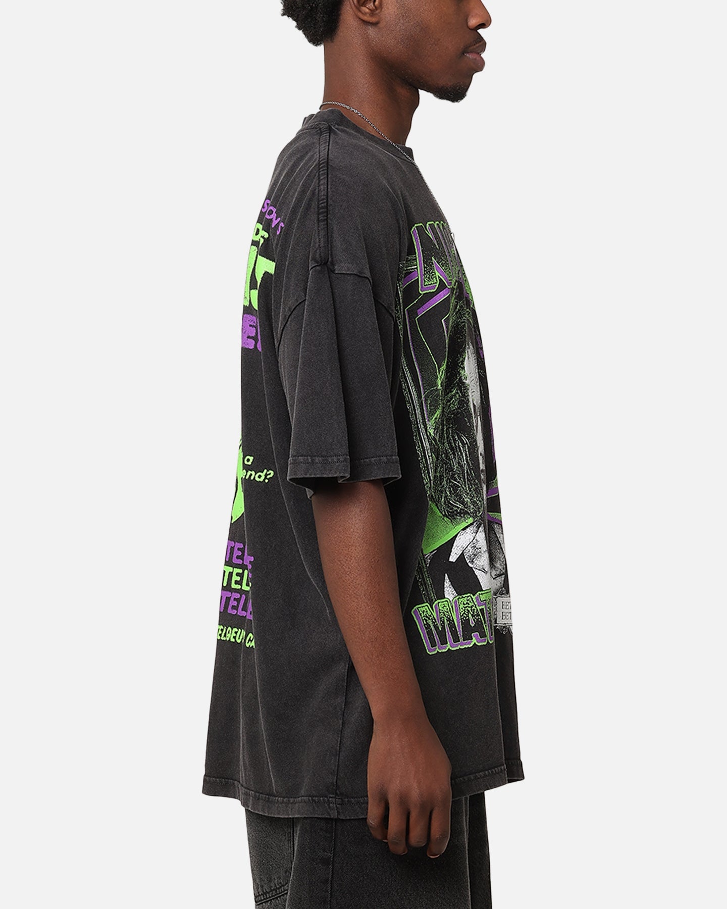 Goat Crew X Beetlejuice Beetlejuice 2 Vintage T-Shirt Black Acidwash