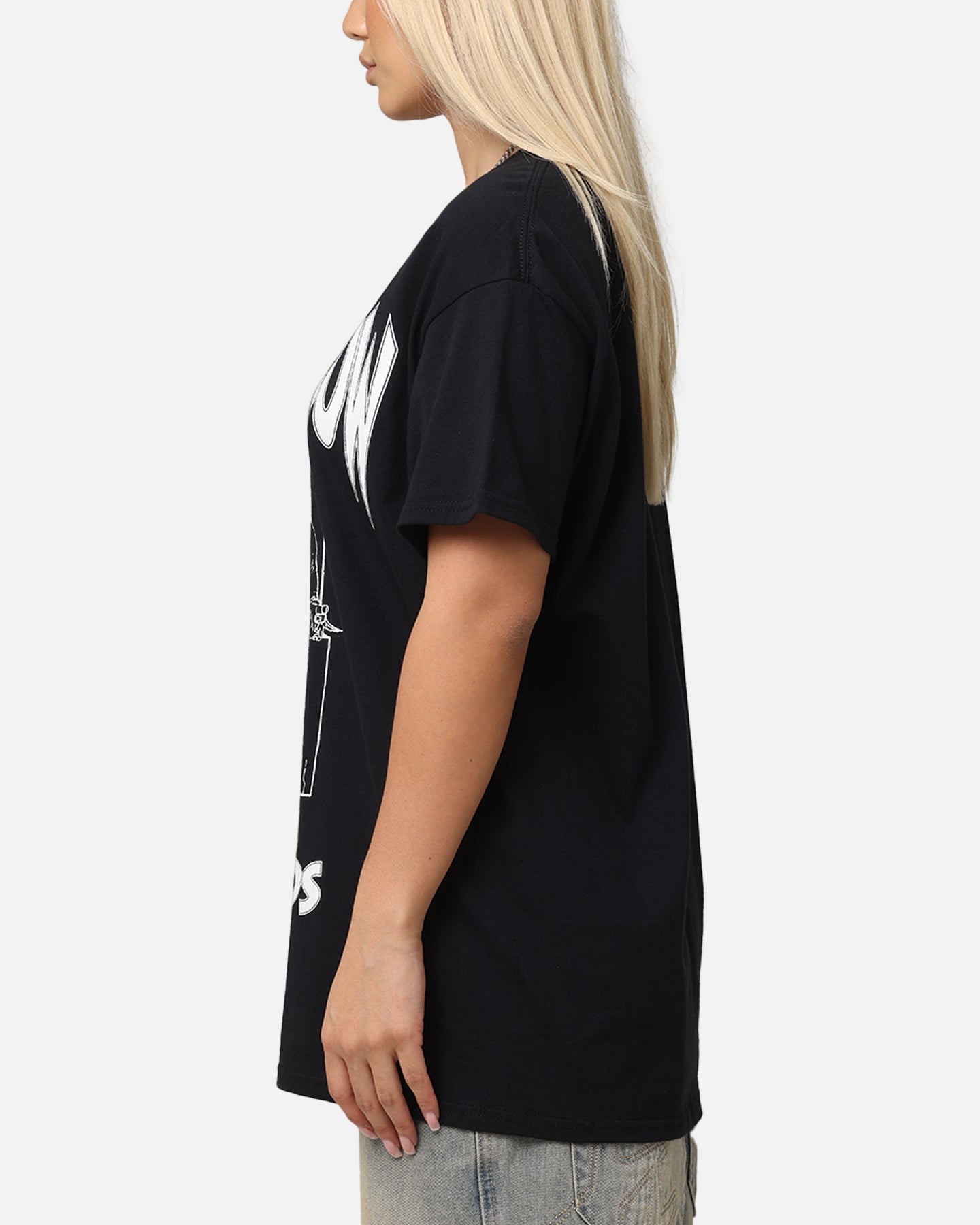 Deathrow Records Chair Logo T-Shirt Black Style001