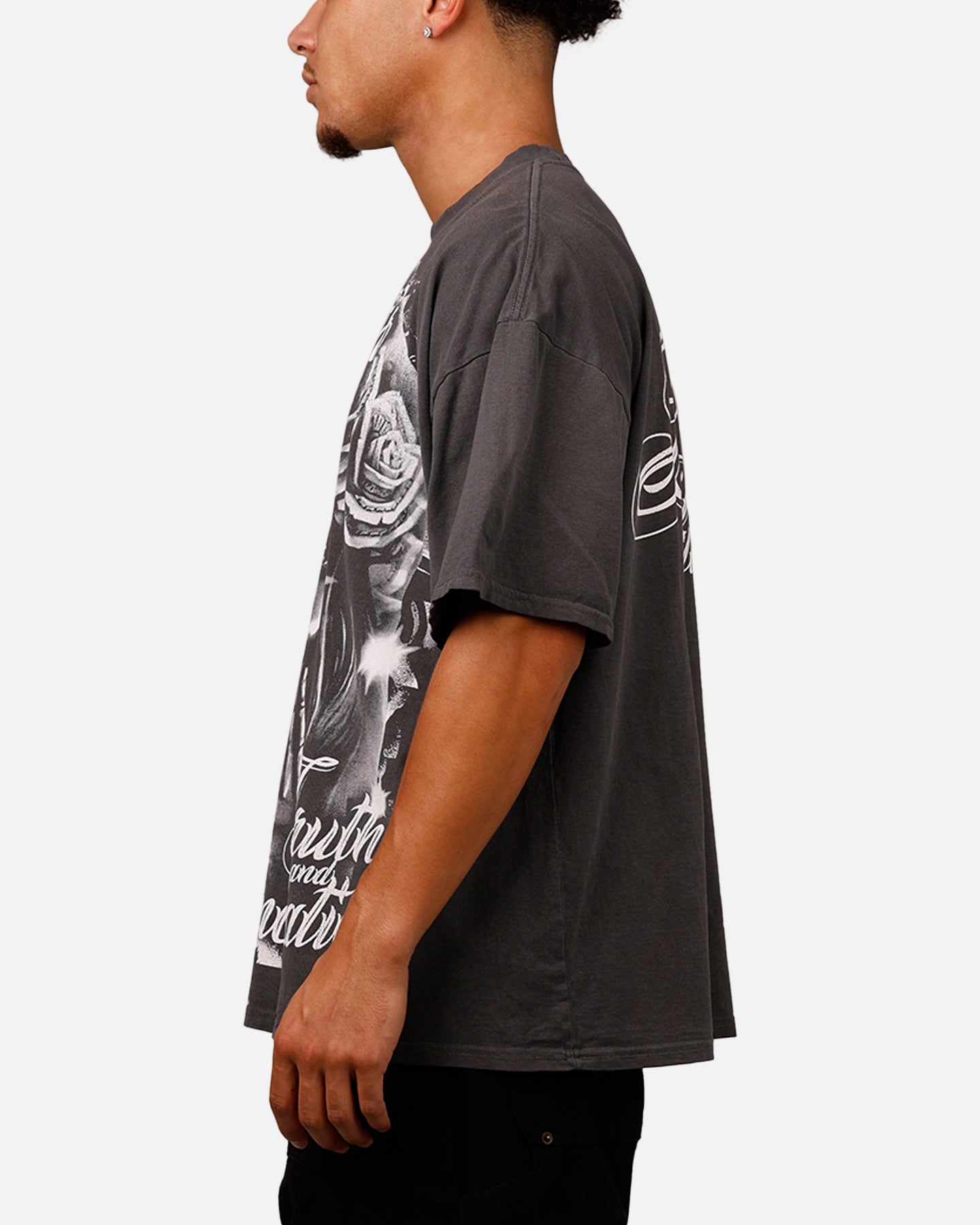 Loiter Truth And Reconciliation T-Shirt Charcoal Style001