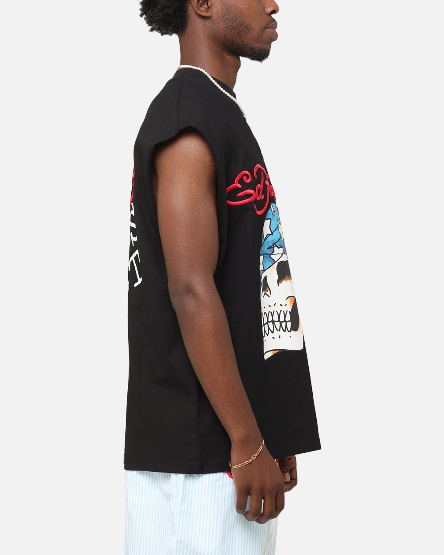 Ed Hardy Rebel Oversized Muscle T-Shirt Black
