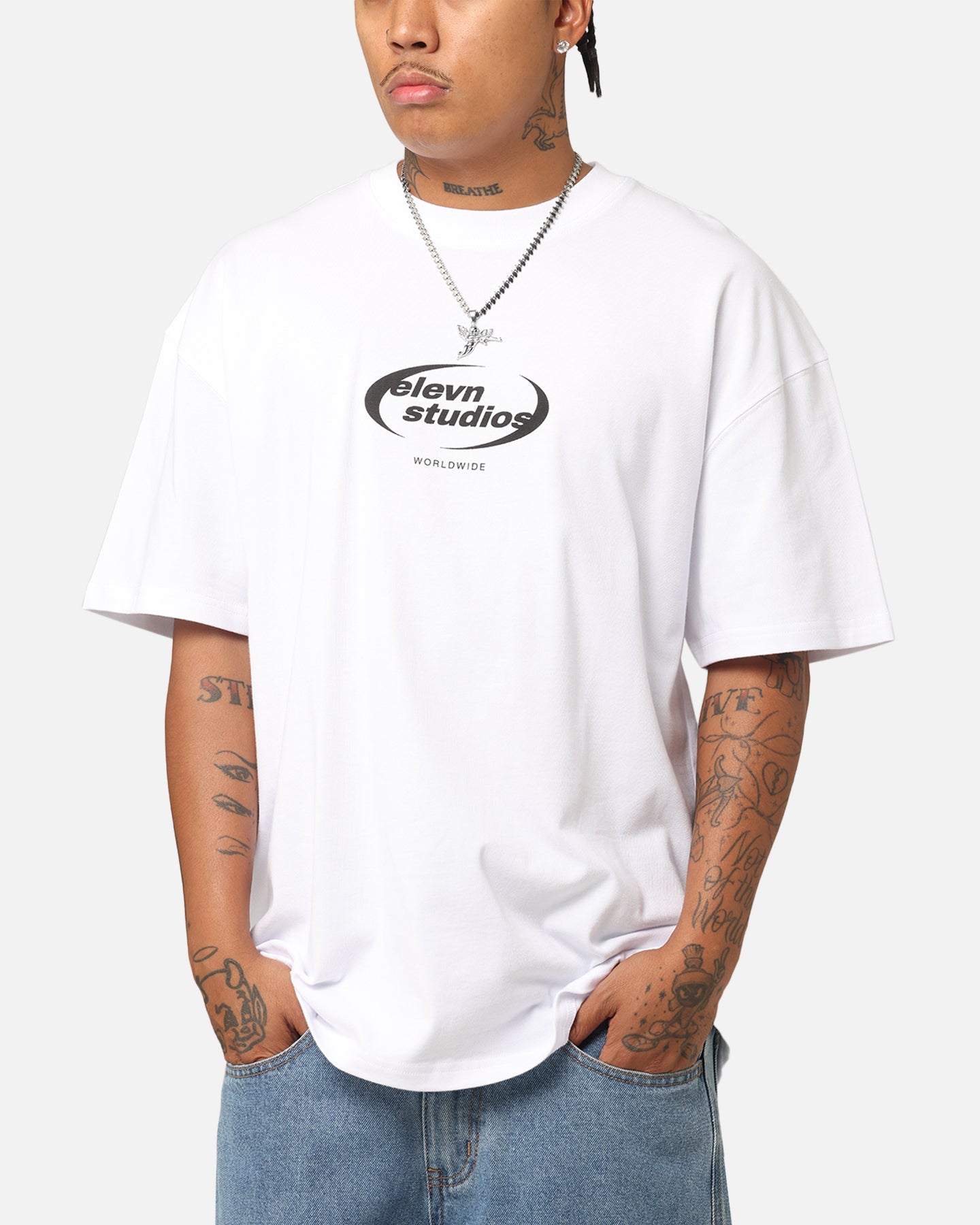 Elevn Clothing Co Worldwide Studios T-Shirt White