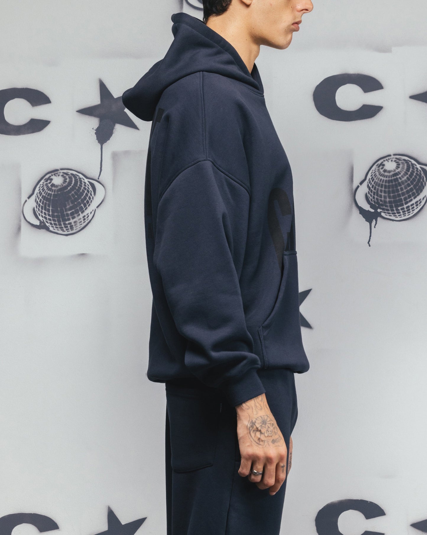 Carre Premium Essentials Hoodie Steel/Black