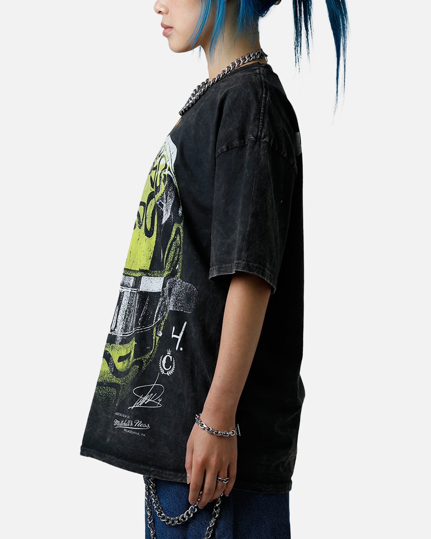Culture Kings X Mclaren Lando Norris 'Vegas Grand Prix 2024' Helmet T-Shirt Black Acidwash Style001