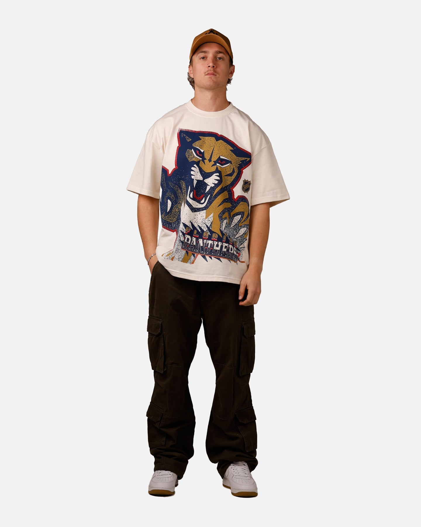 Culture Kings Florida Panthers Vintage T-Shirt Off White