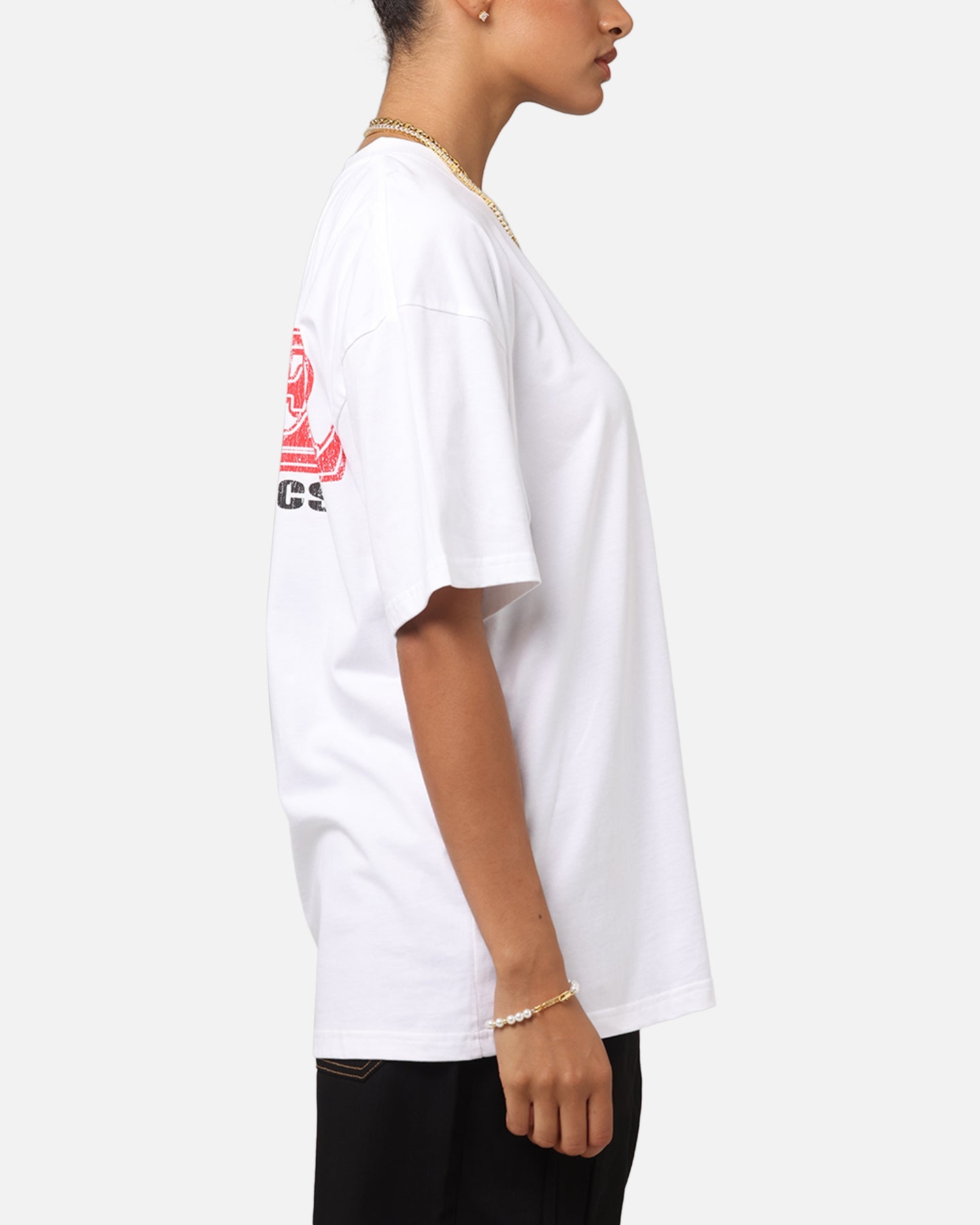 Loiter Mechanic Drop T-Shirt White Style001