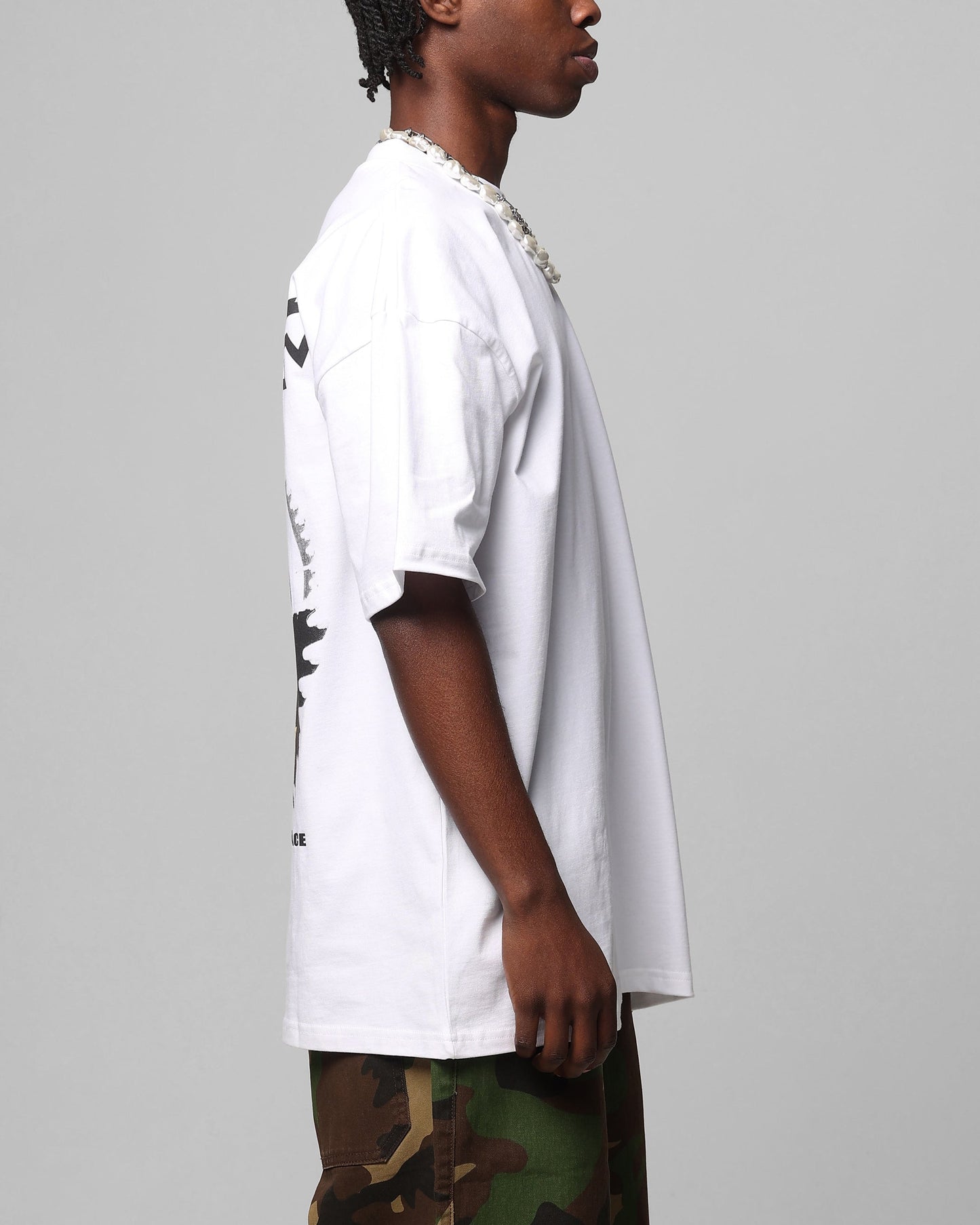 Loiter Saw Blade Drop T-Shirt White