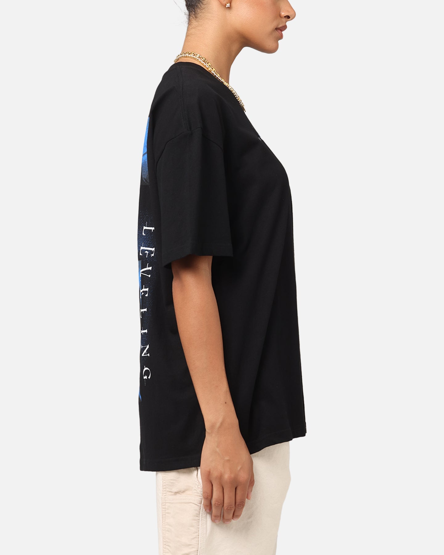 Goat Crew X Solo Leveling Statue Of God Heavy T-Shirt Black Style001