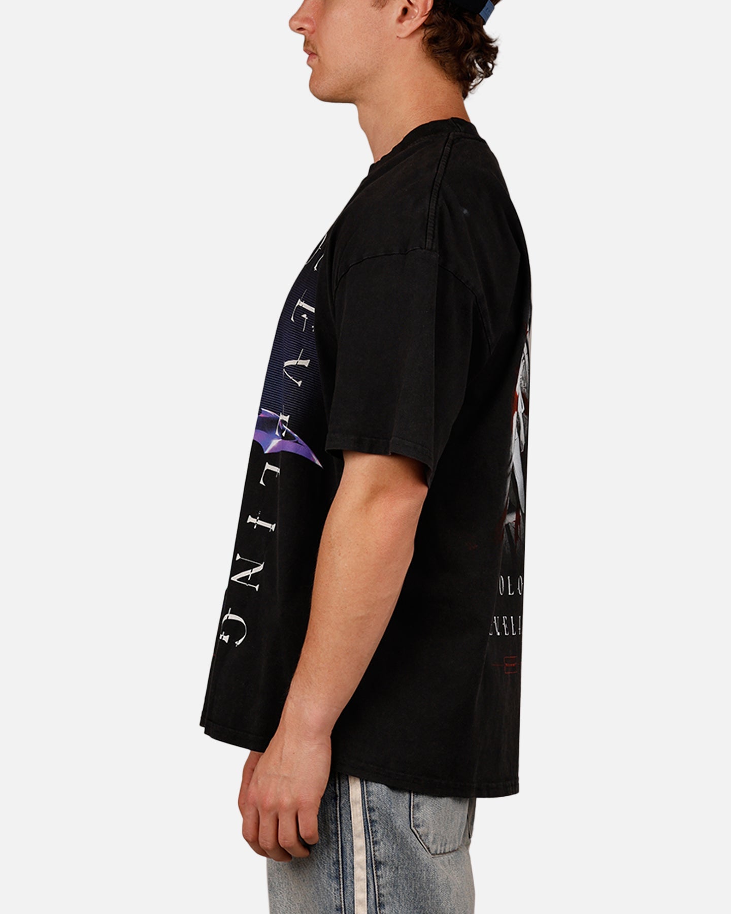 Goat Crew X Solo Leveling Solo Leveling Vintage T-Shirt Black Acidwash