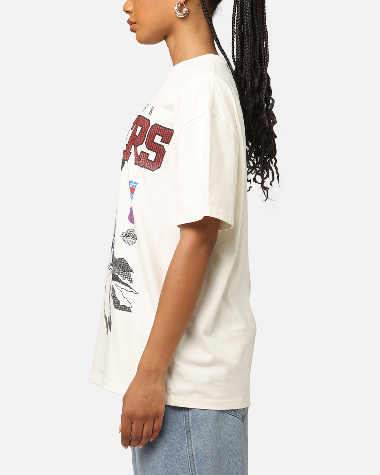 Culture Kings New York Rangers Heavy T-Shirt Off White Style001