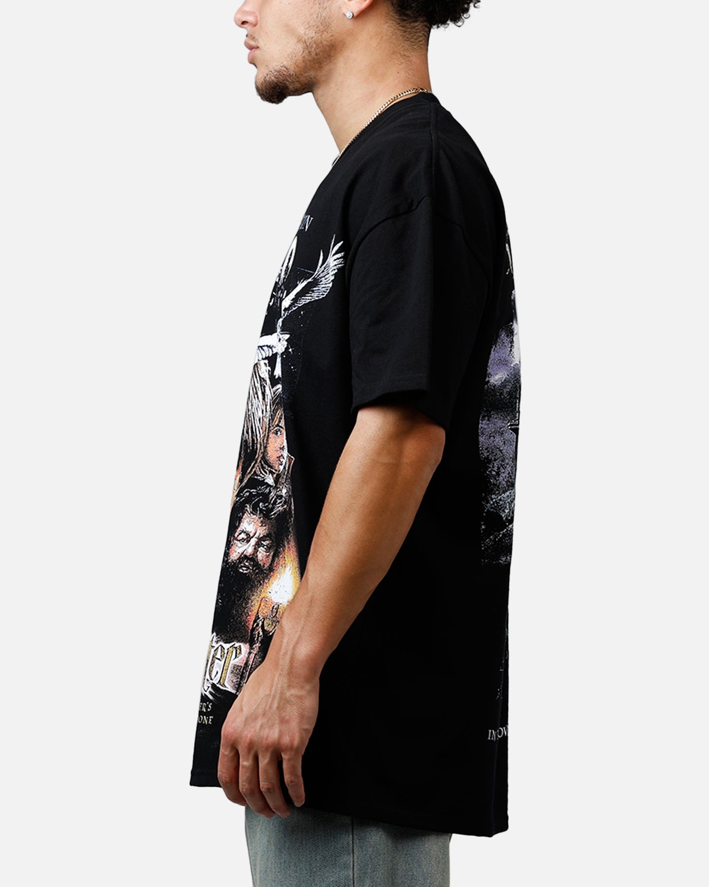 Goat Crew X Harry Potter Sorcerer's Stone Vintage T-Shirt Black Acidwas