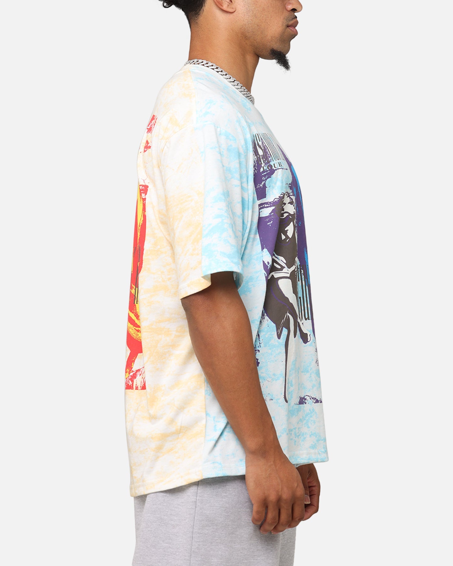 Guns N Roses Roses All Over T-Shirt Washed White