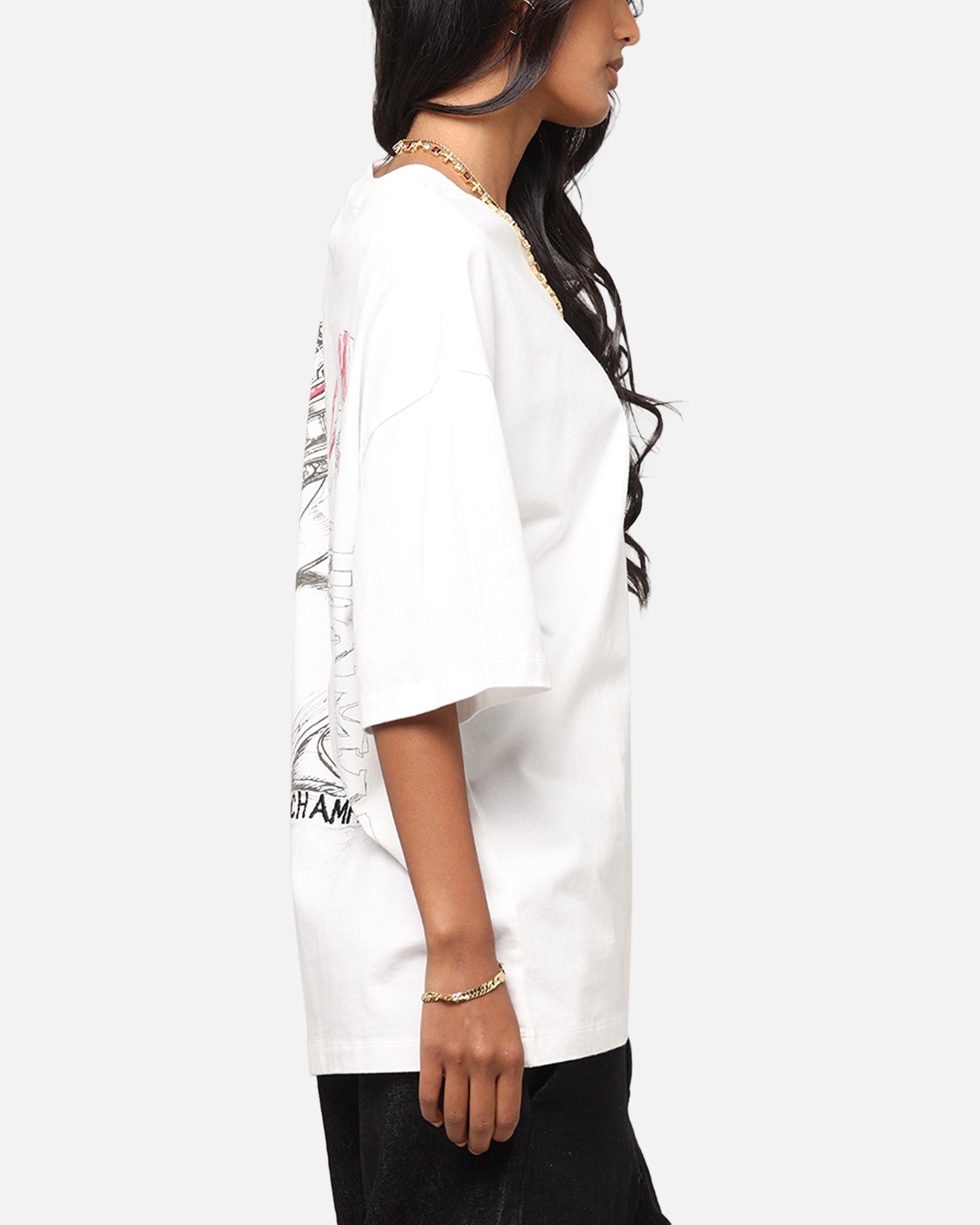 Criminal Damage Diamond Ring T-Shirt Off White Style001