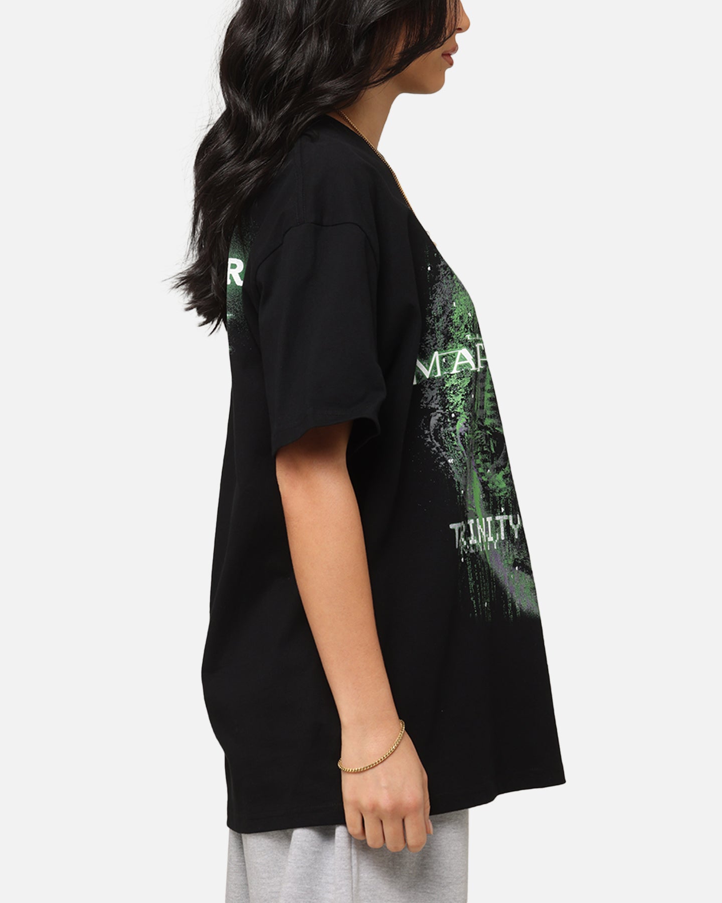 American Thrift X The Matrix Trinity Heavy T-Shirt Black Style001