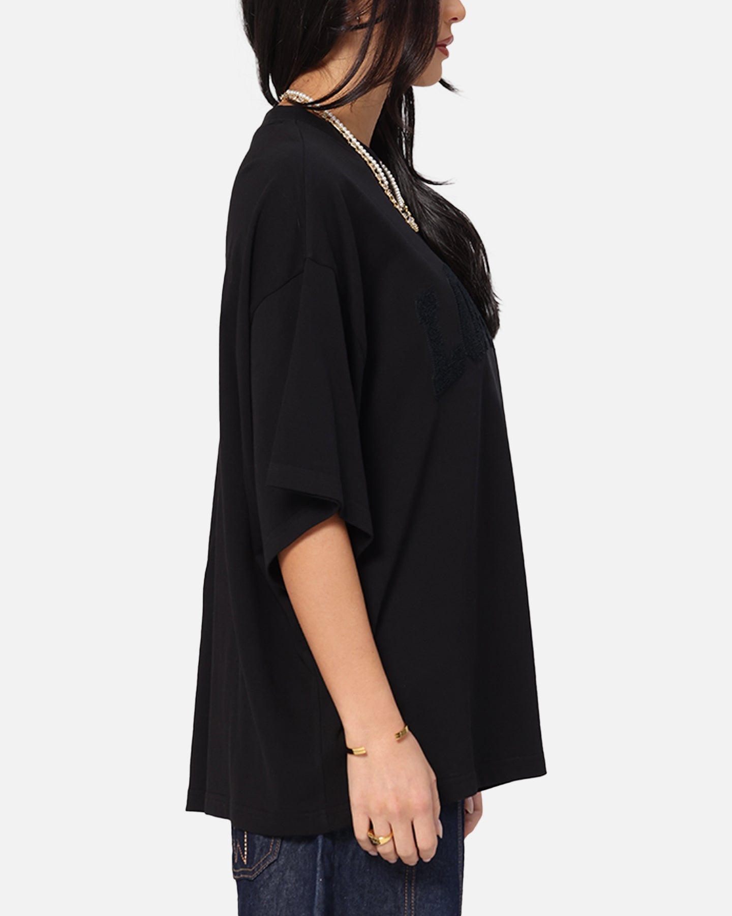 Loiter Arch Premium Boxy T-Shirt Black Style001