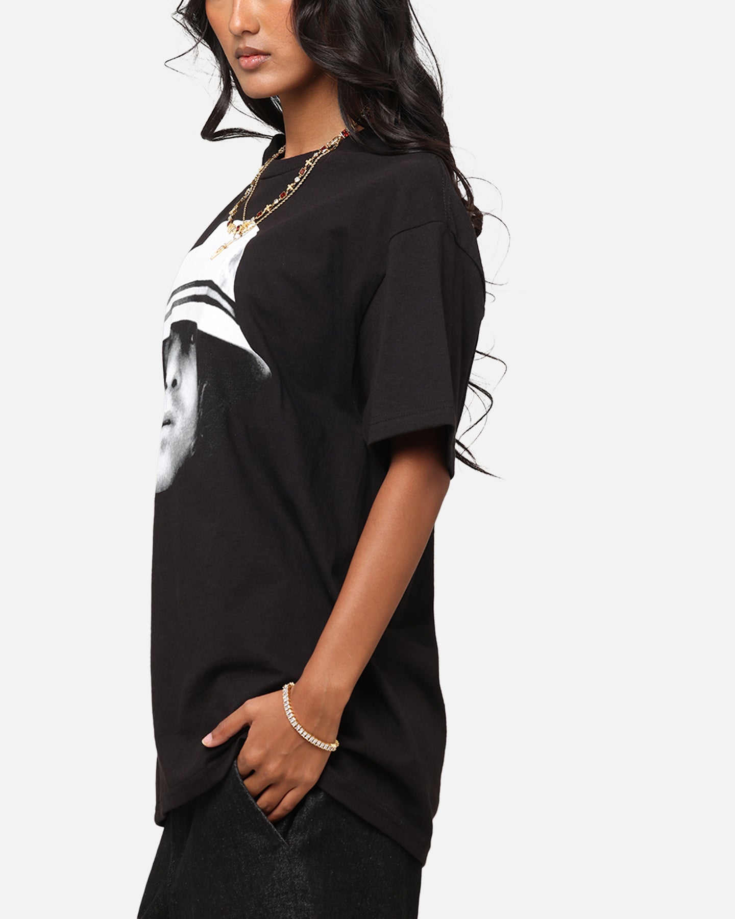 Liam Gallagher Bucket Hat T-Shirt Black Style001